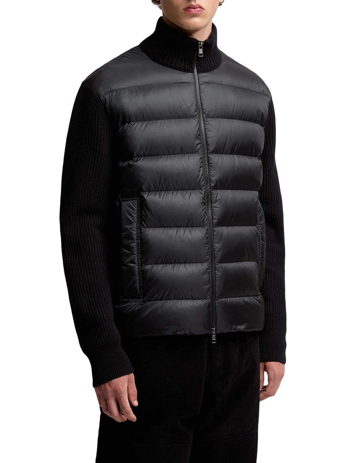 WOOL AND CASHMERE PADDED CARDIGAN WITH ZIP - Image 3