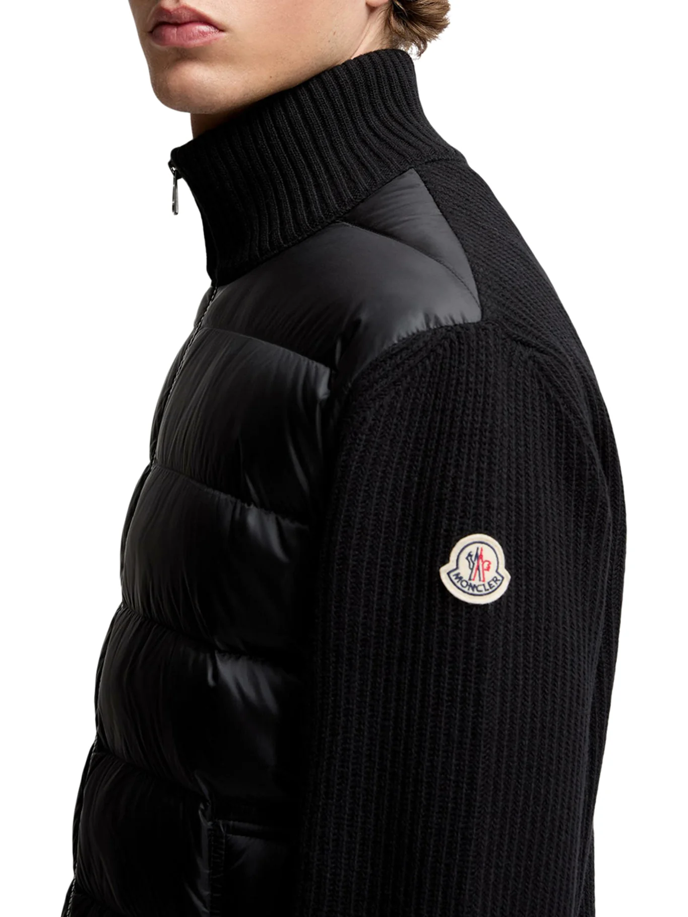 WOOL AND CASHMERE PADDED CARDIGAN WITH ZIP - Image 5