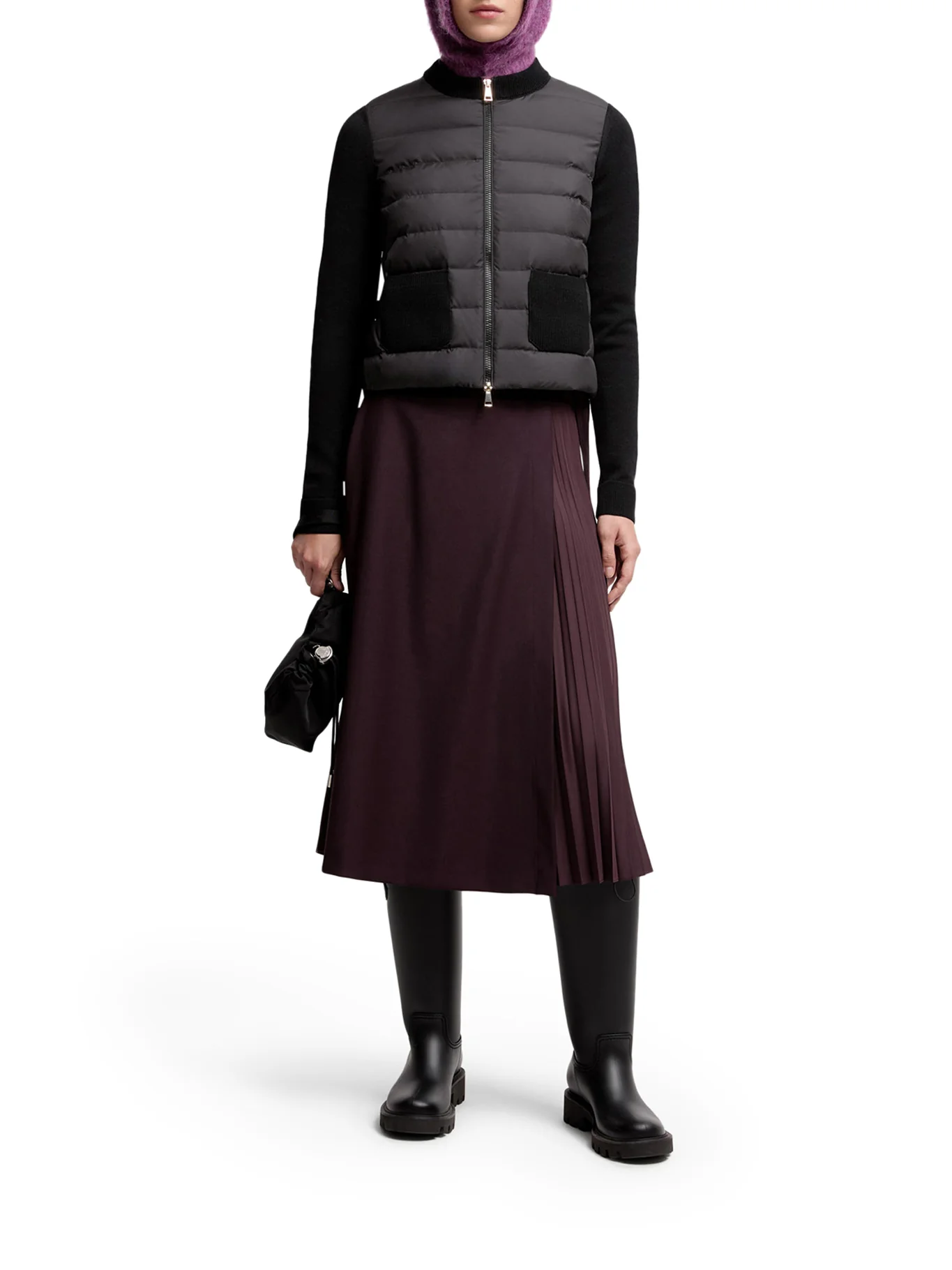 WOOL PADDED CARDIGAN WITH ZIP - Image 2