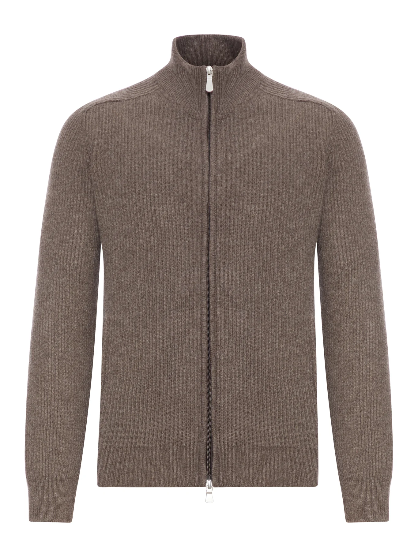 WOOL SWEATER WITH ZIP