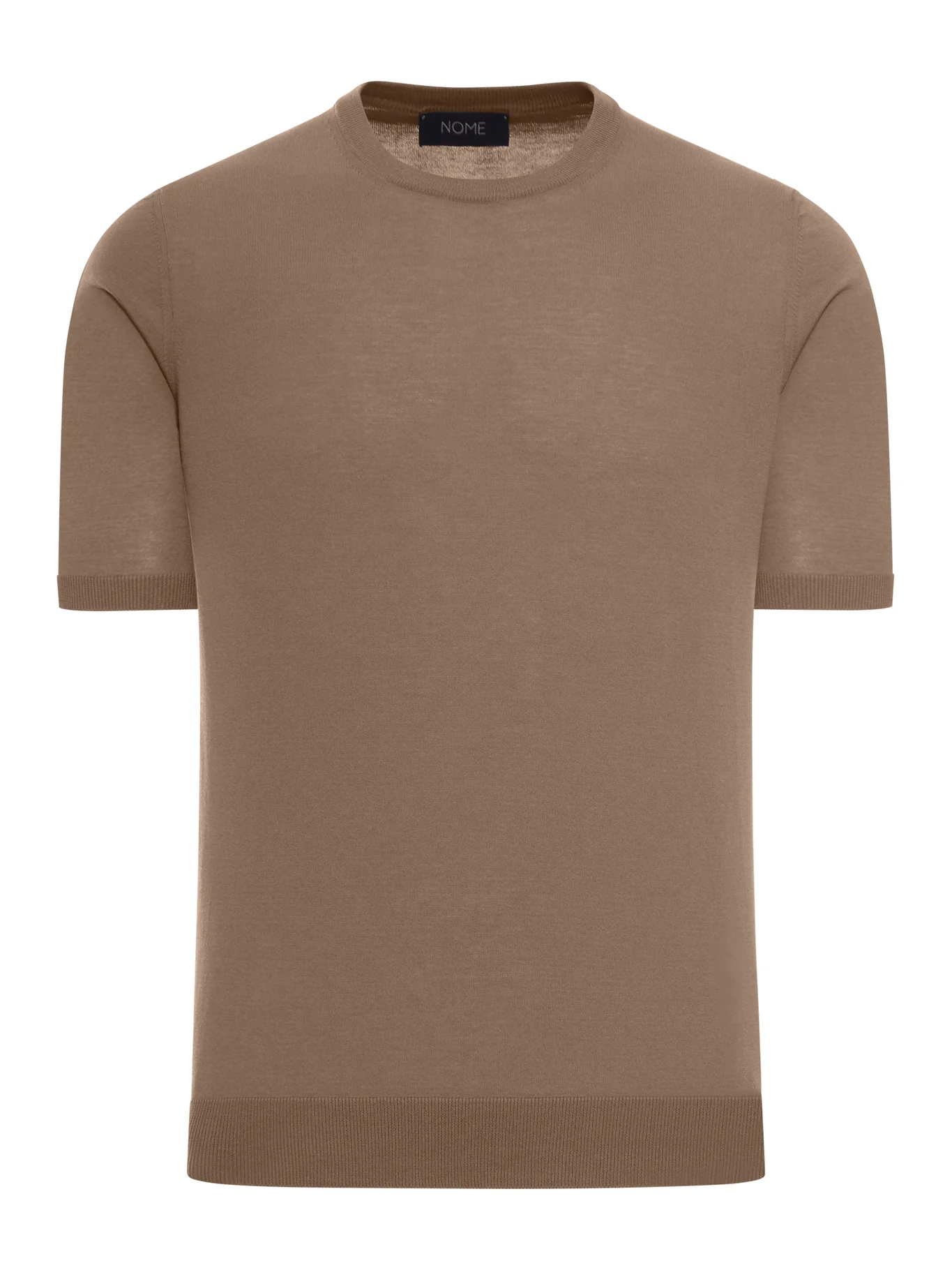 CREW NECK COTTON KNITTED T-SHIRT
