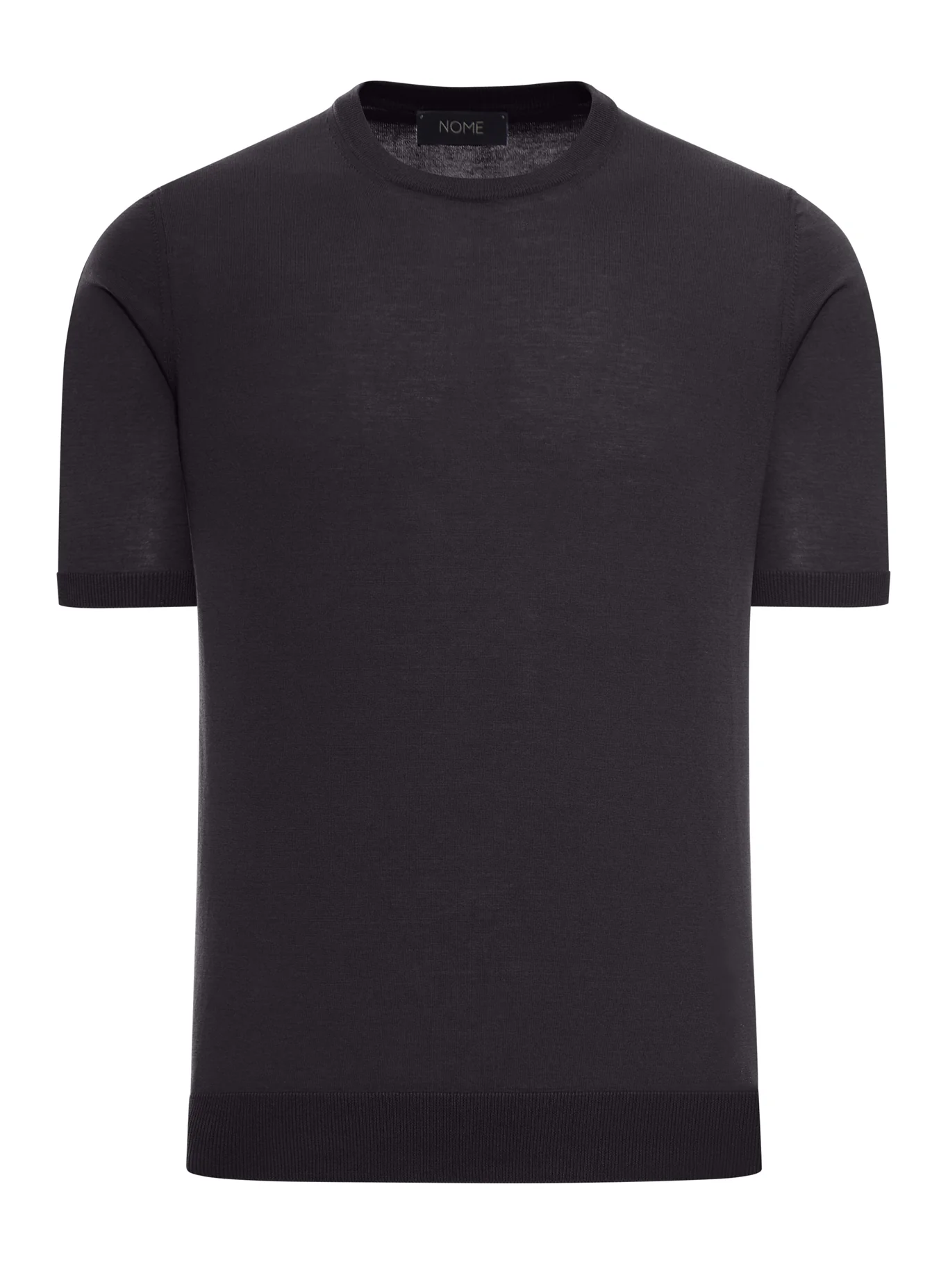 CREW NECK COTTON KNITTED T-SHIRT