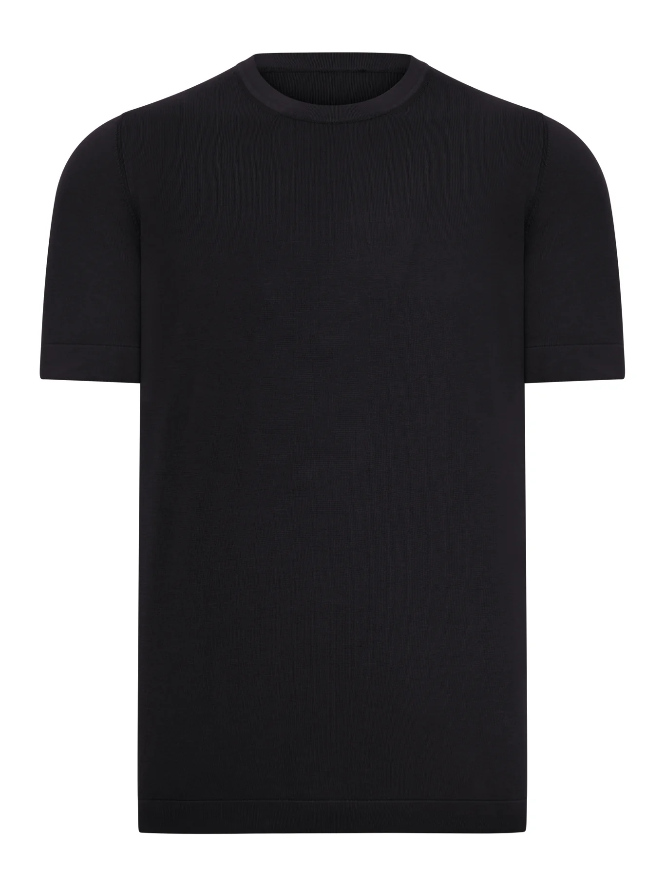 SHORT-SLEEVED COTTON KNITTED T-SHIRT