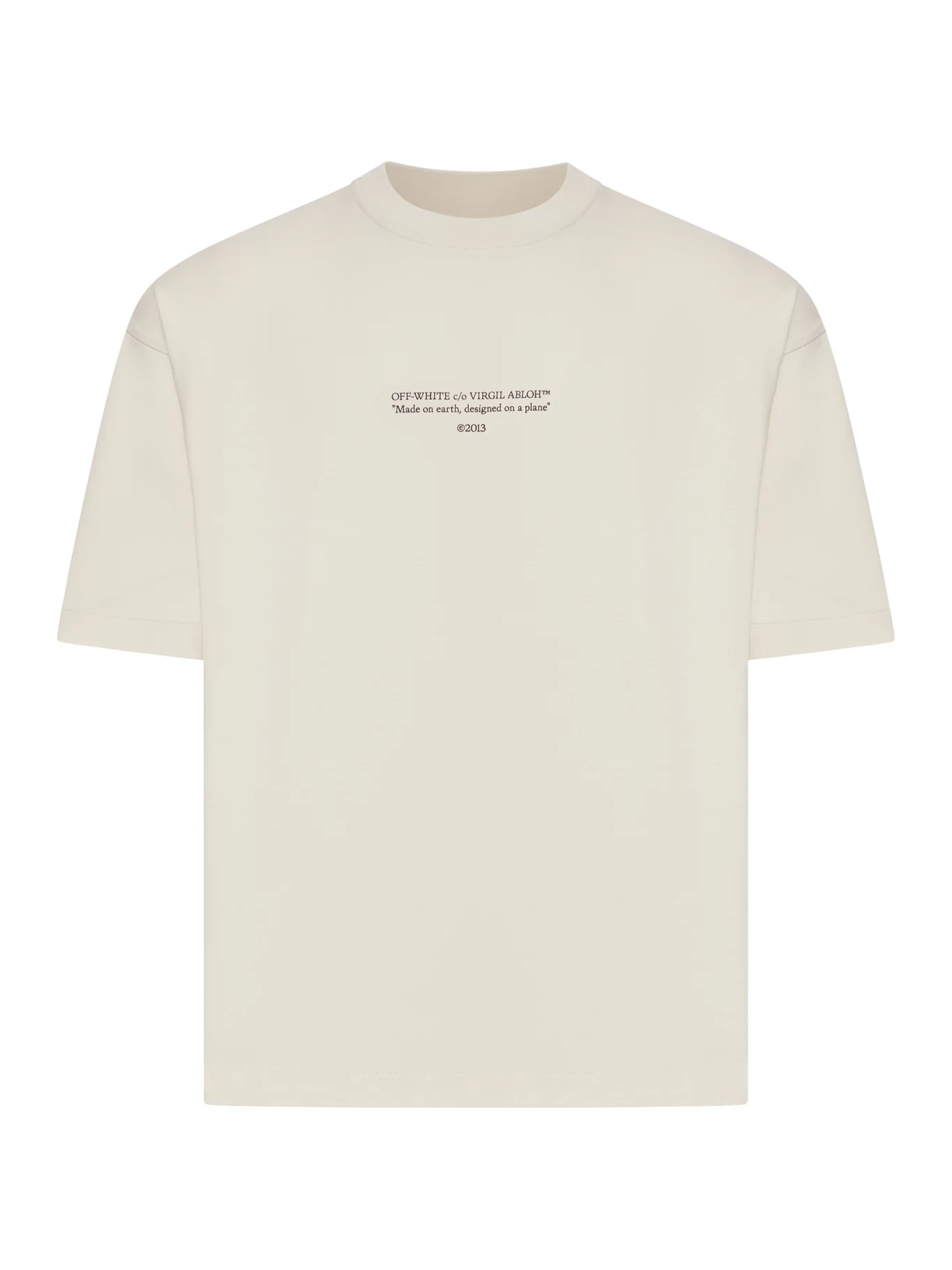 CREW NECK COTTON STATEMENT T-SHIRT