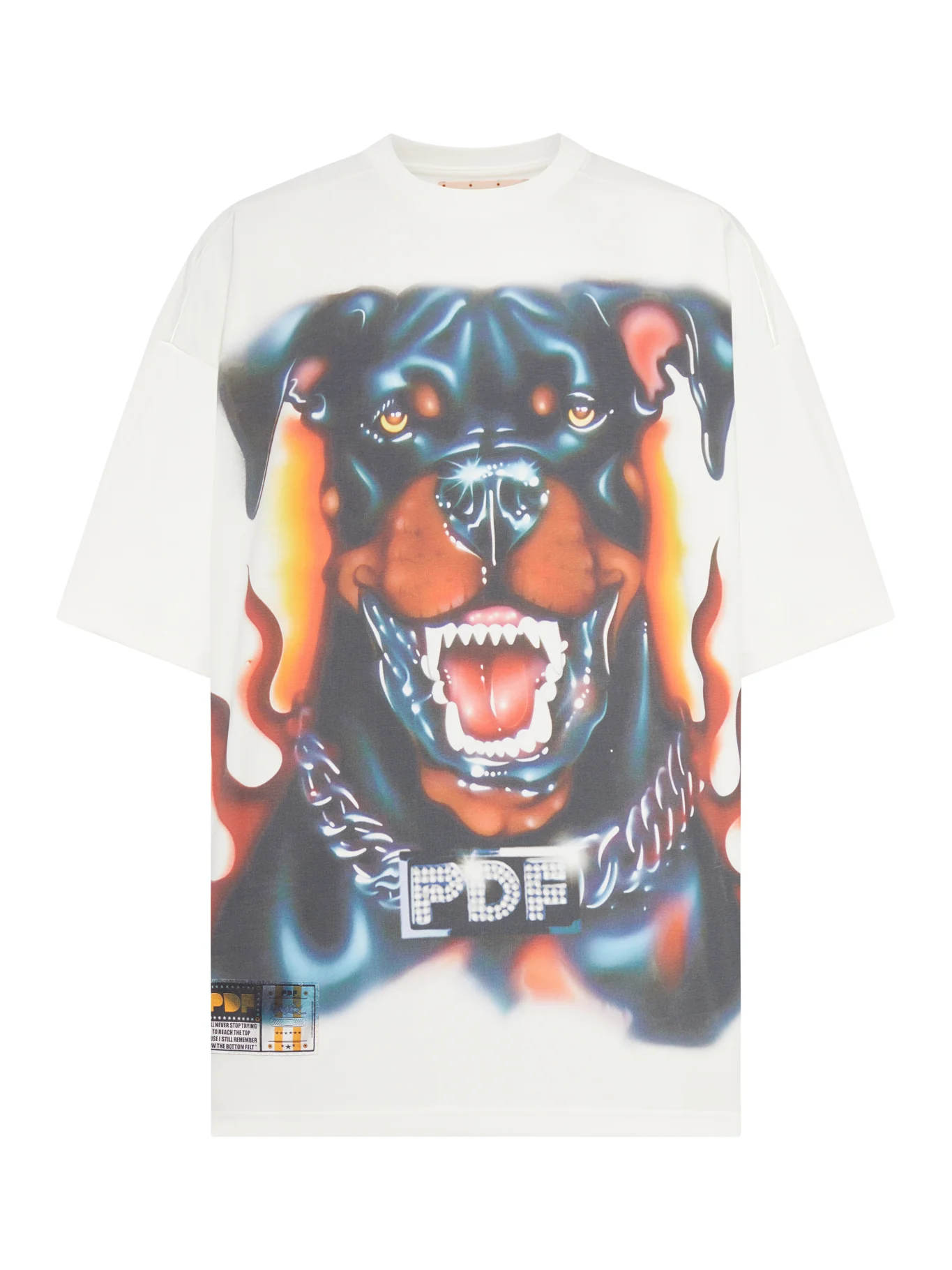 THE BOY WHITE DOG T-SHIRT