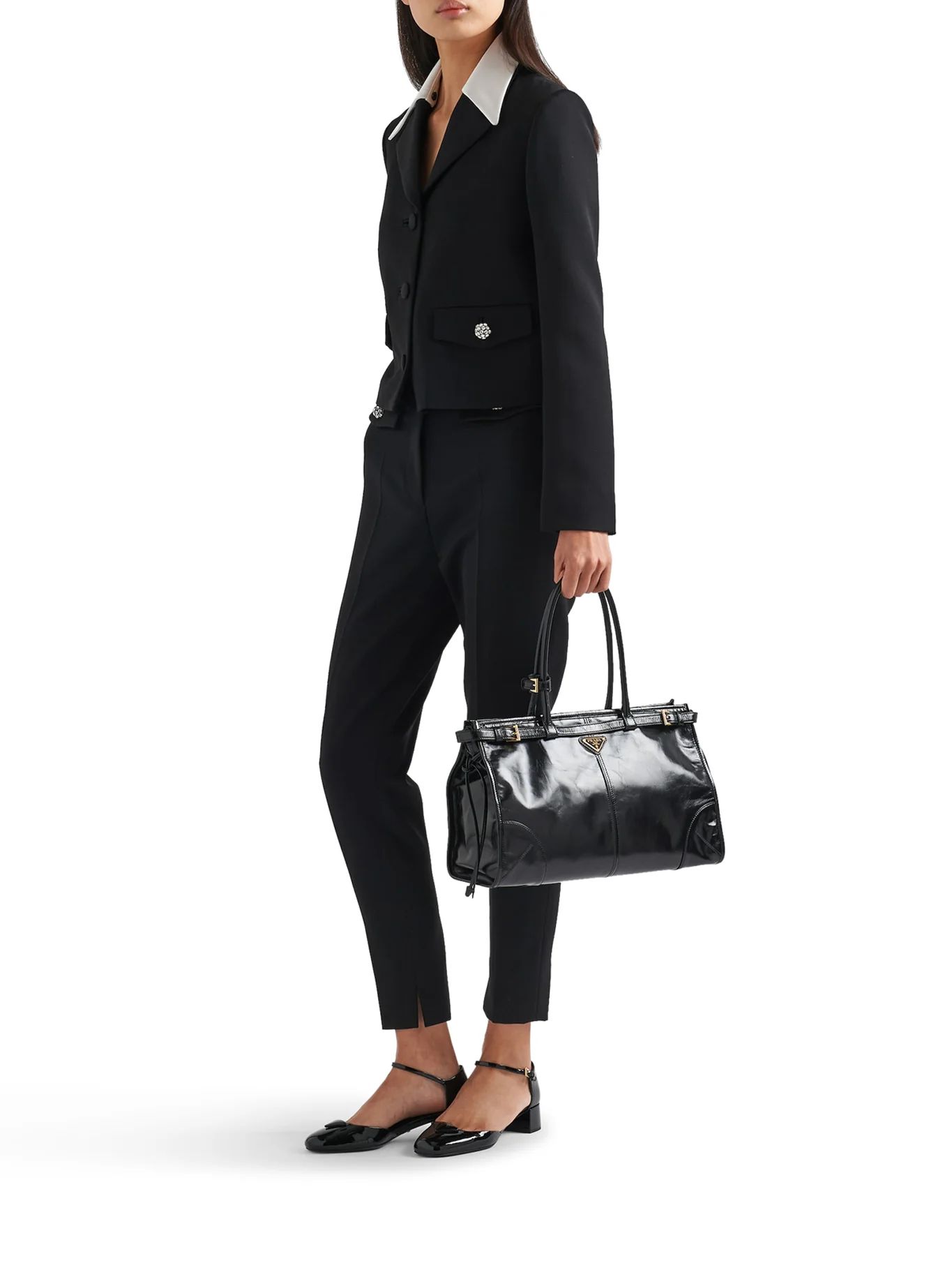 PRADA BONNIE LARGE LEATHER HANDBAG - Image 2