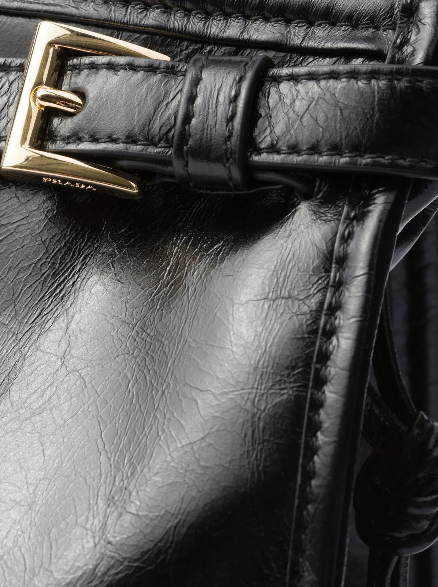 PRADA BONNIE LARGE LEATHER HANDBAG - Image 7