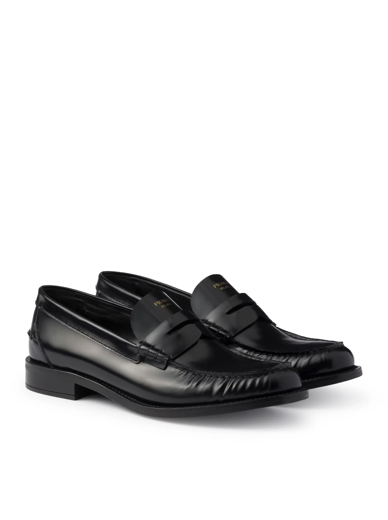 BRUSHED LEATHER LOAFERS - Image 2