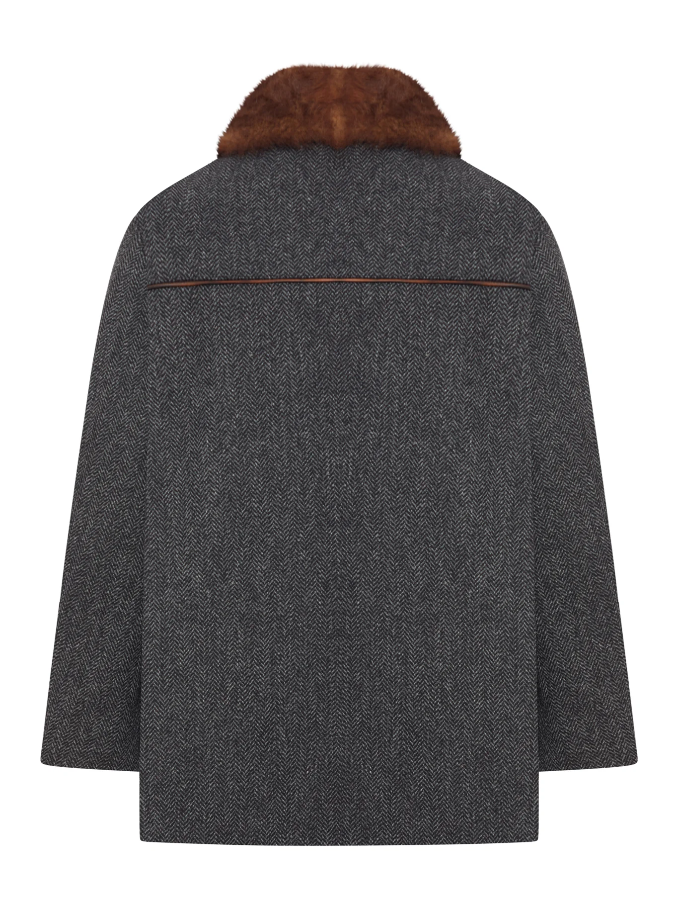 CHEVRON WOOL COAT - Image 2