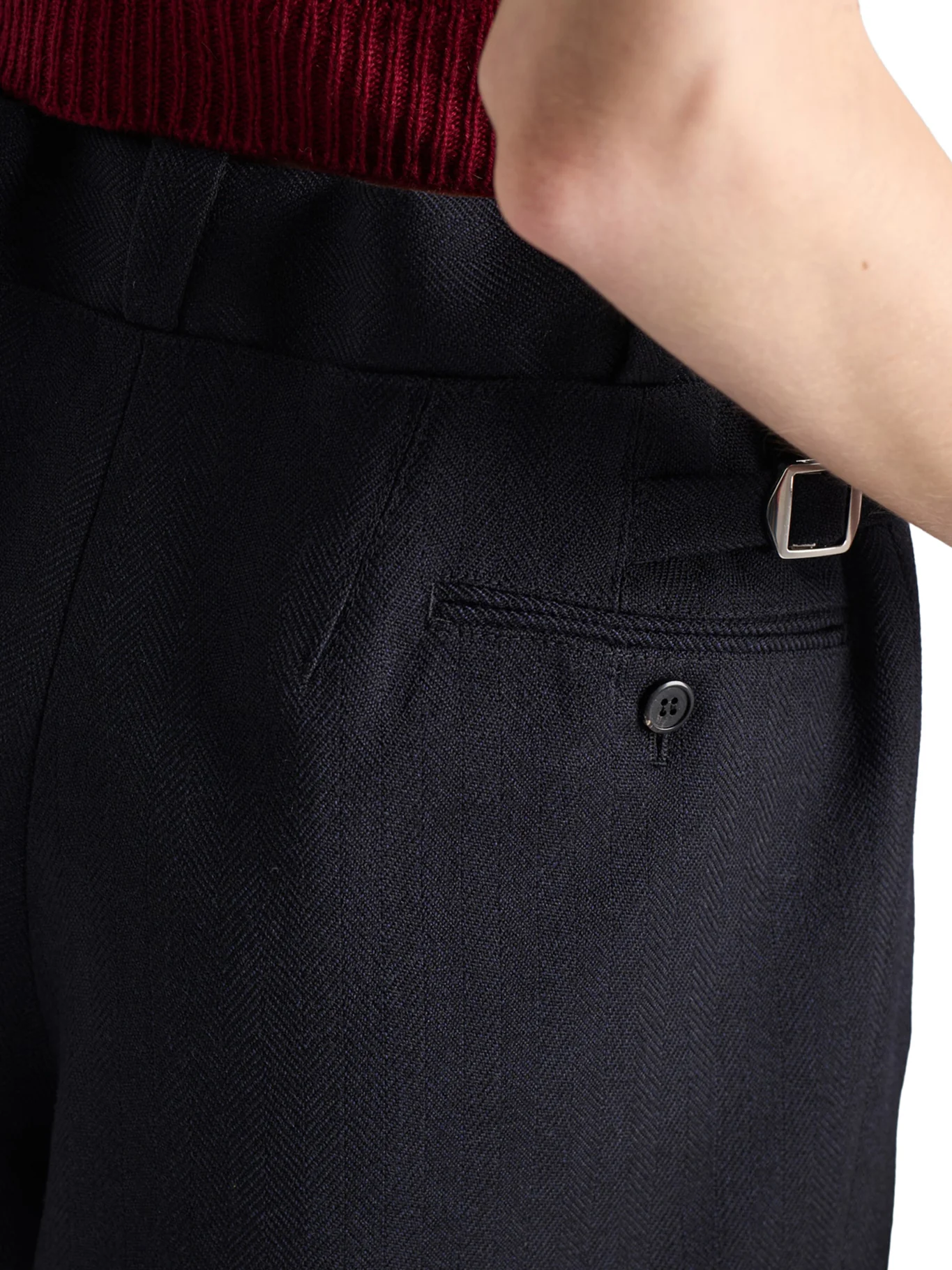 CHEVRON WOOL SHORTS - Image 5