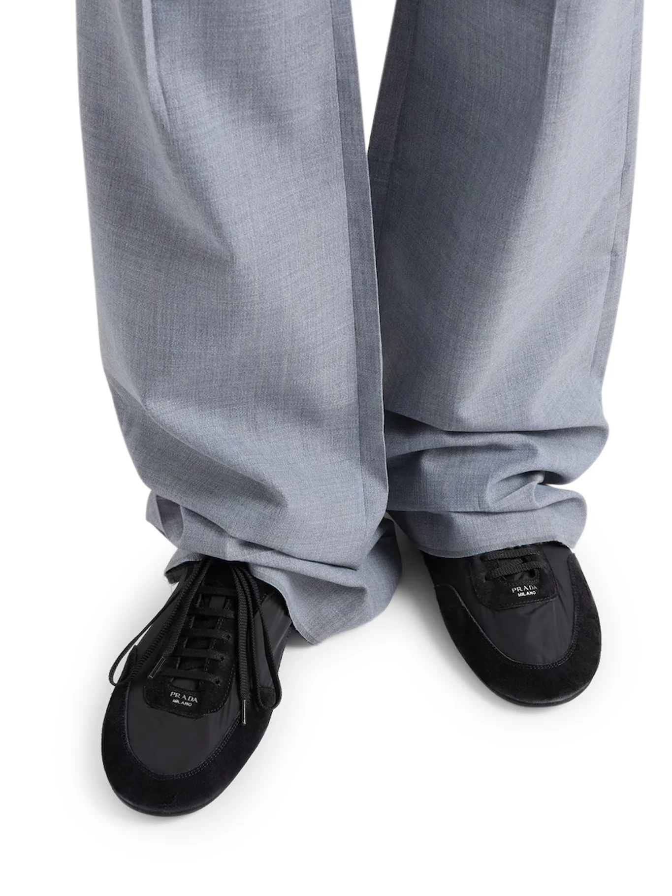 COLLAPSE SNEAKERS IN RE-NYLON AND SUEDE - Image 2