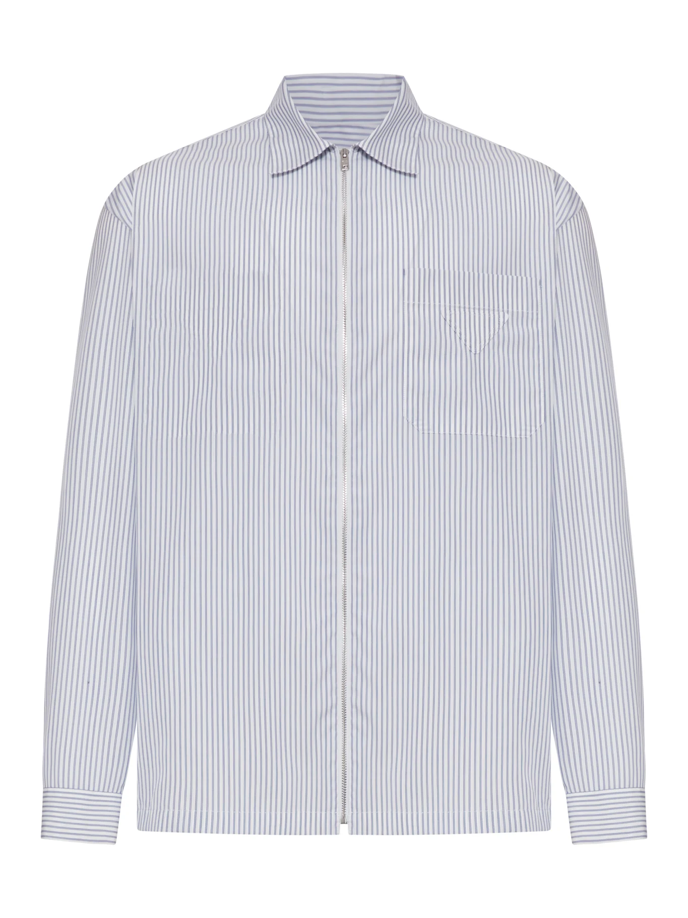 COTTON POPLIN SHIRT WITH STRIPED PATTERN