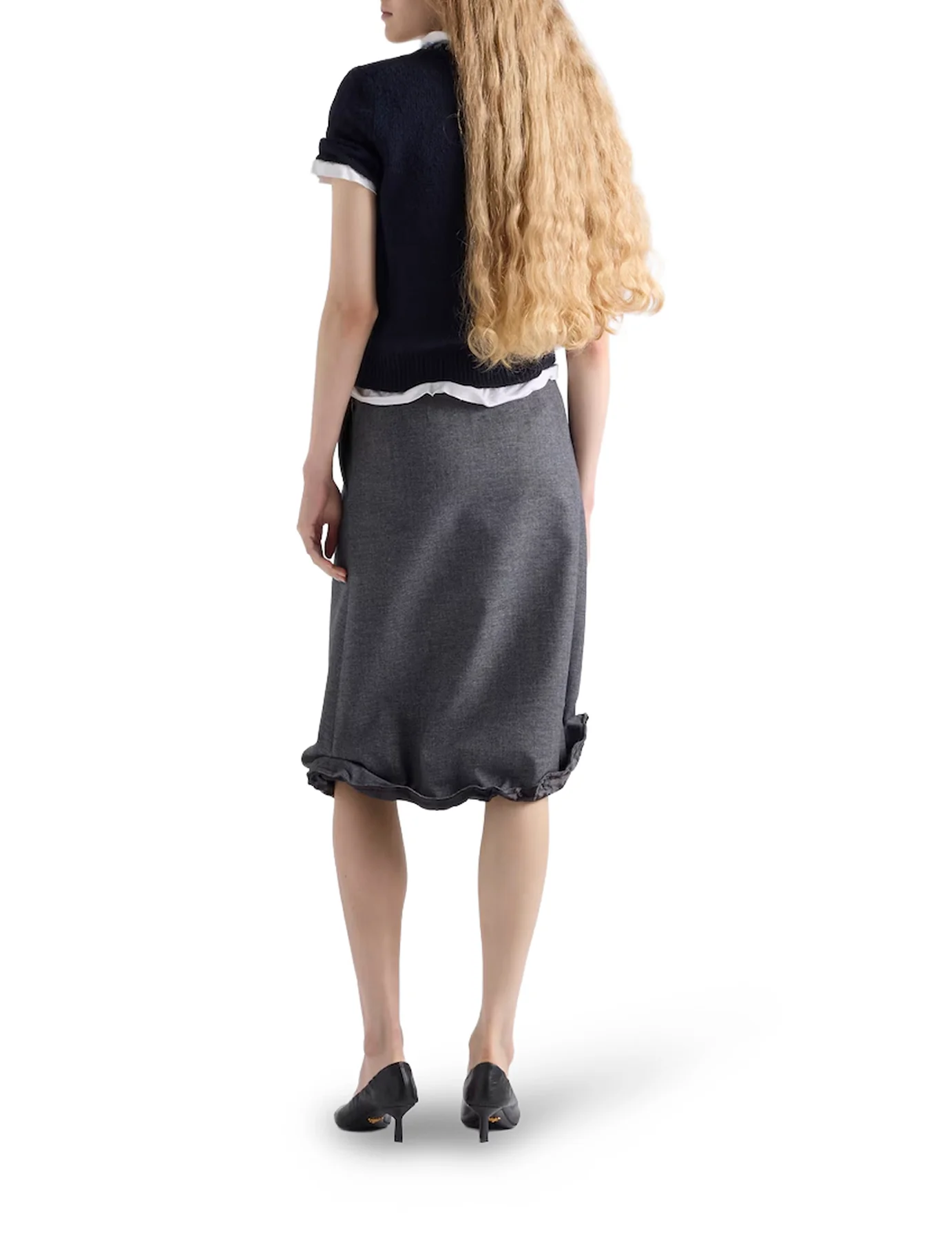 CREW NECK SWEATER IN WOOL AND CASHMERE - Image 4