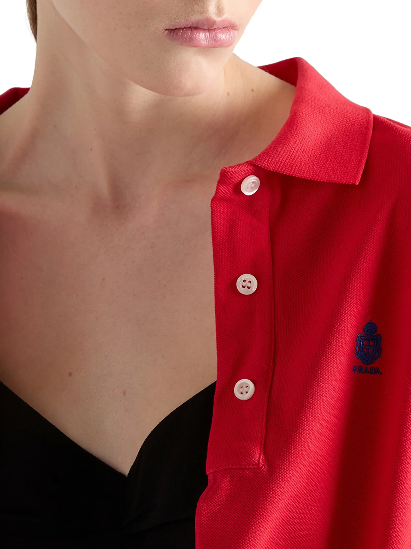 LONG-SLEEVED COTTON PIQUET POLO SHIRT - Image 5