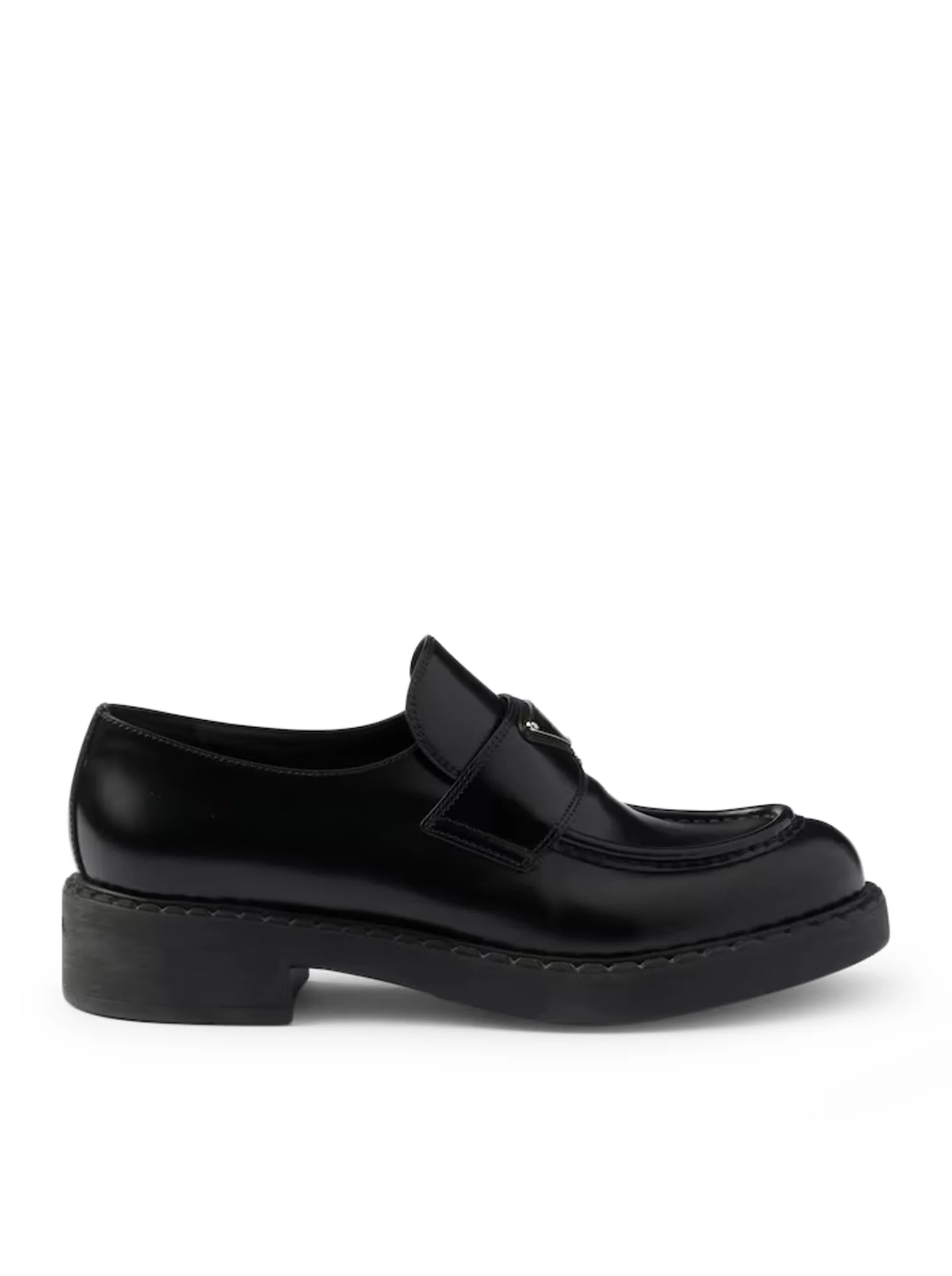 CHOCOLATE BRUSHED LEATHER LOAFERS