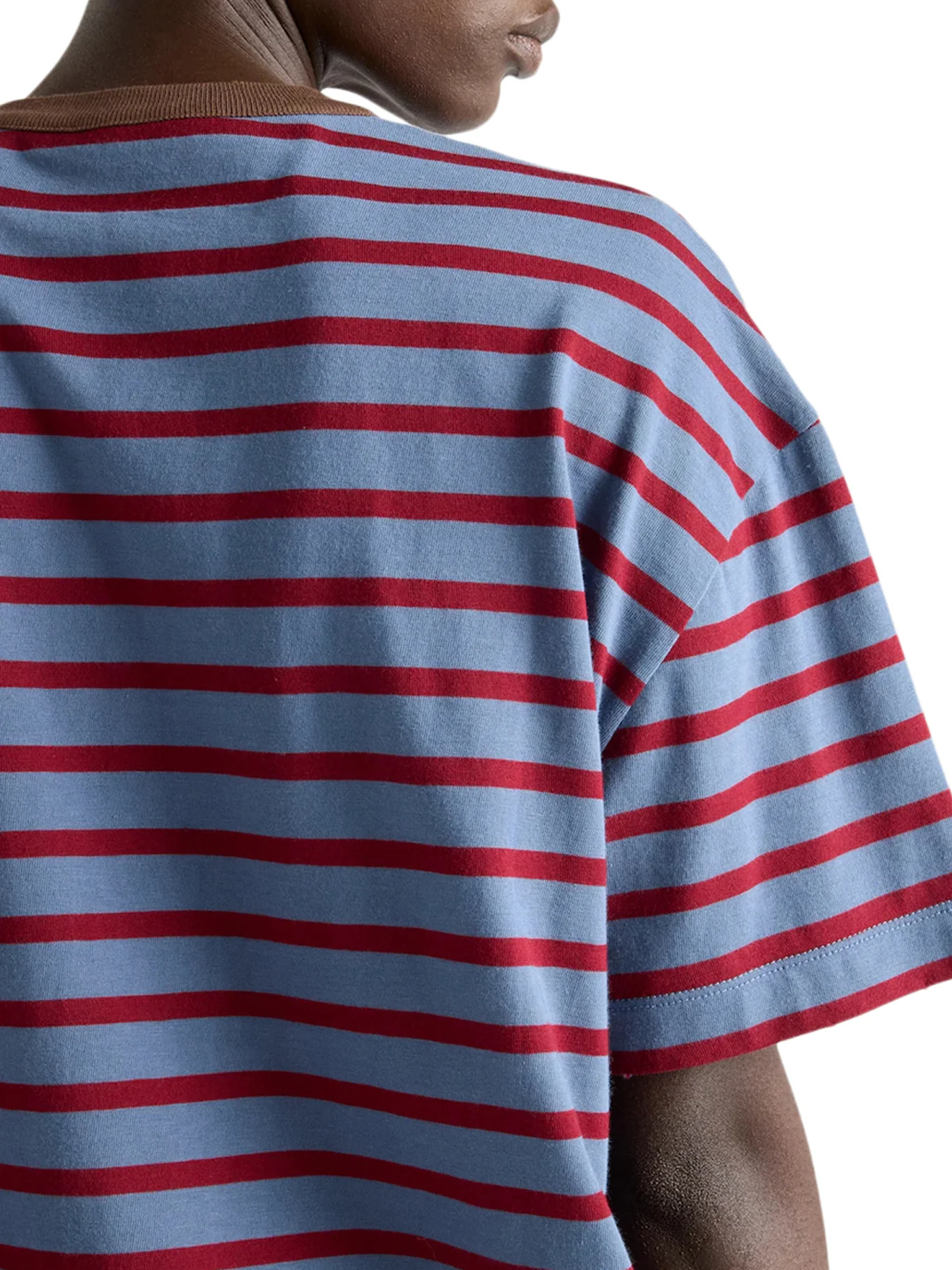 OVERSIZED T-SHIRT IN STRIPED JERSEY - Image 5