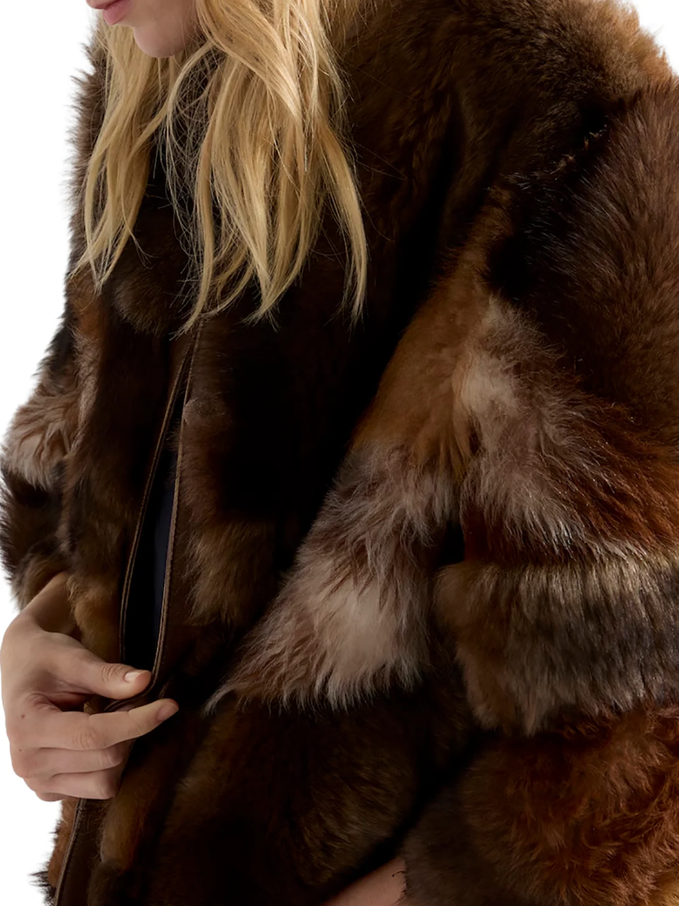 PATCHWORK SHEEPSKIN COAT - Image 4