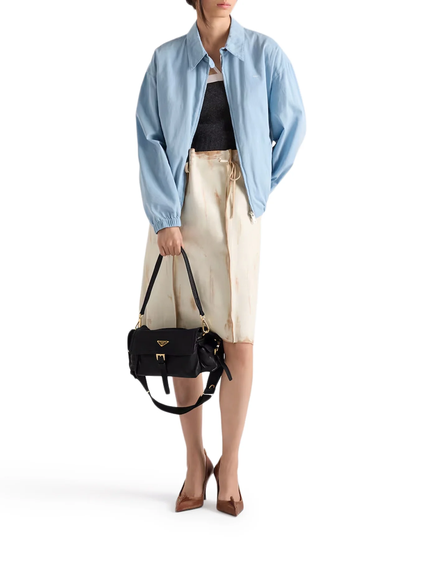 PRADA EXPLORE MEDIUM NAPPA BAG WITH FLAP - Image 2