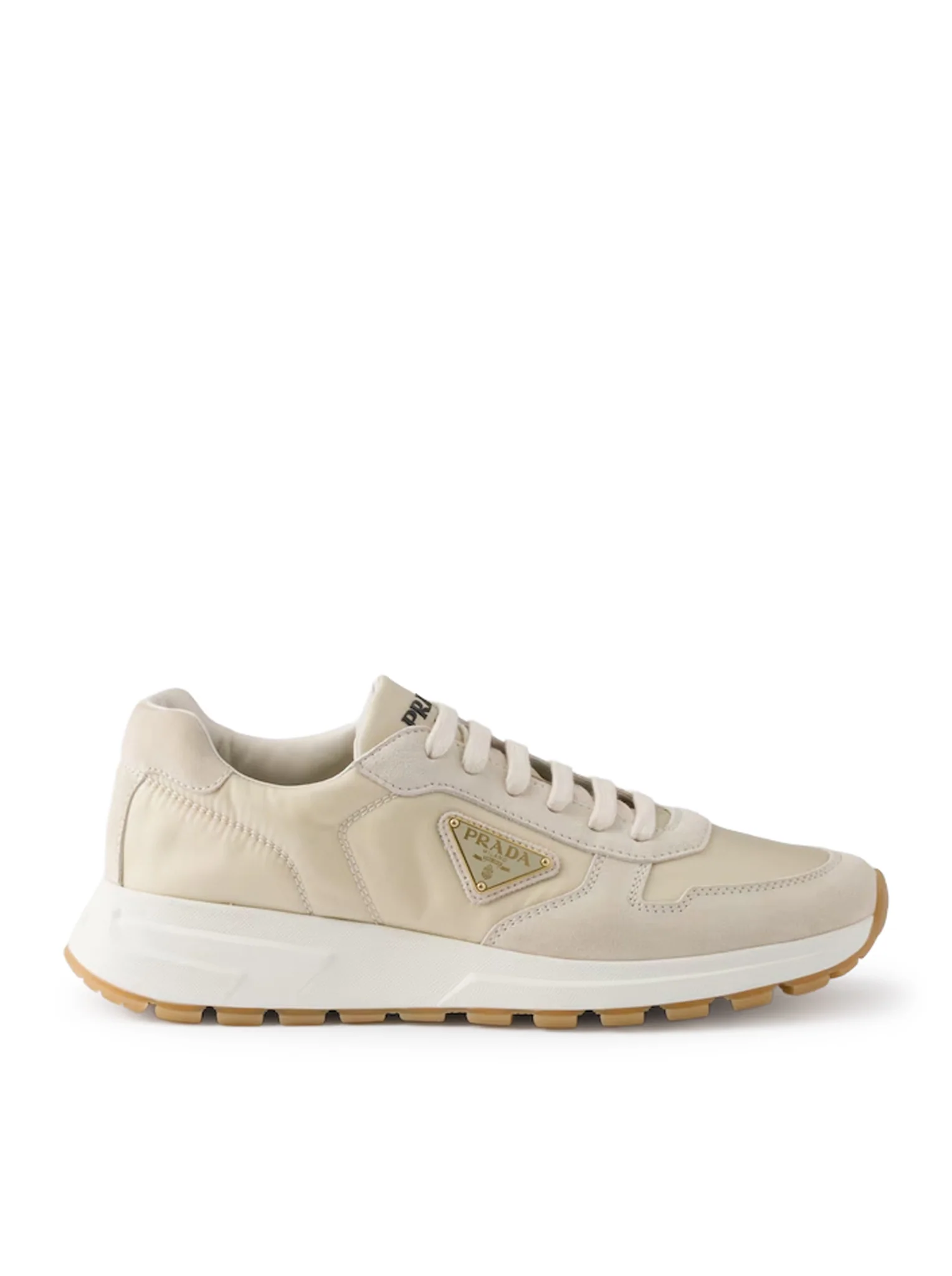 PRAX 01 SNEAKERS IN RE-NYLON AND SUEDE LEATHER