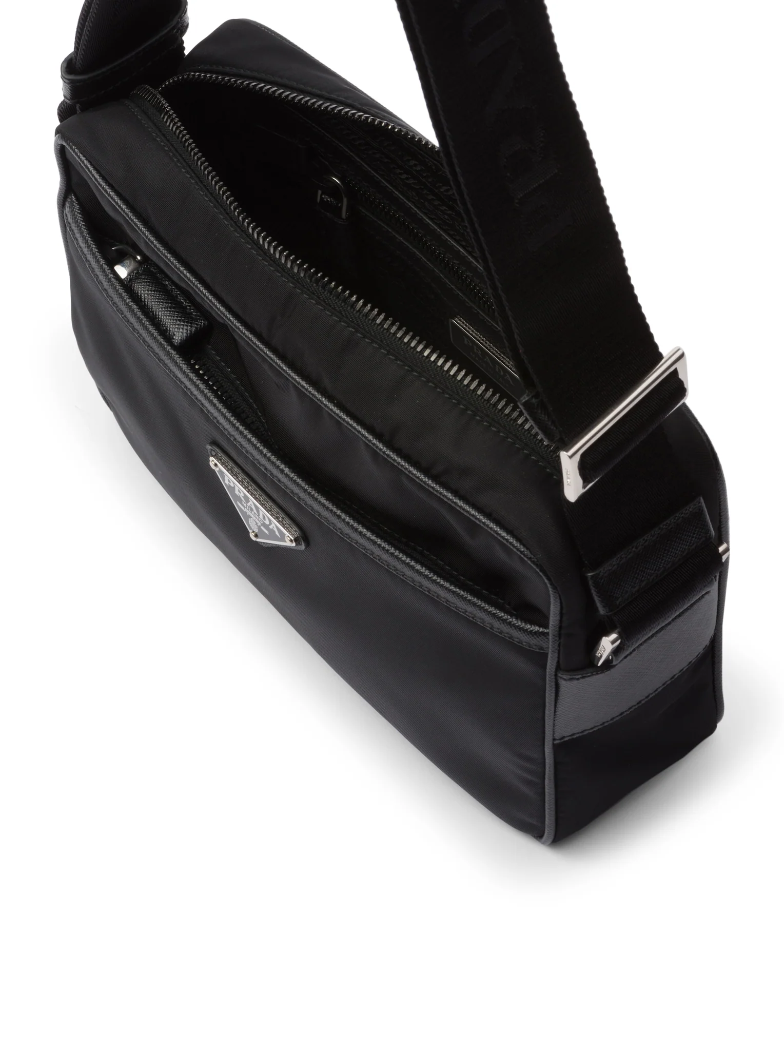 SHOULDER BAG IN RE-NYLON AND SAFFIANO - Image 4