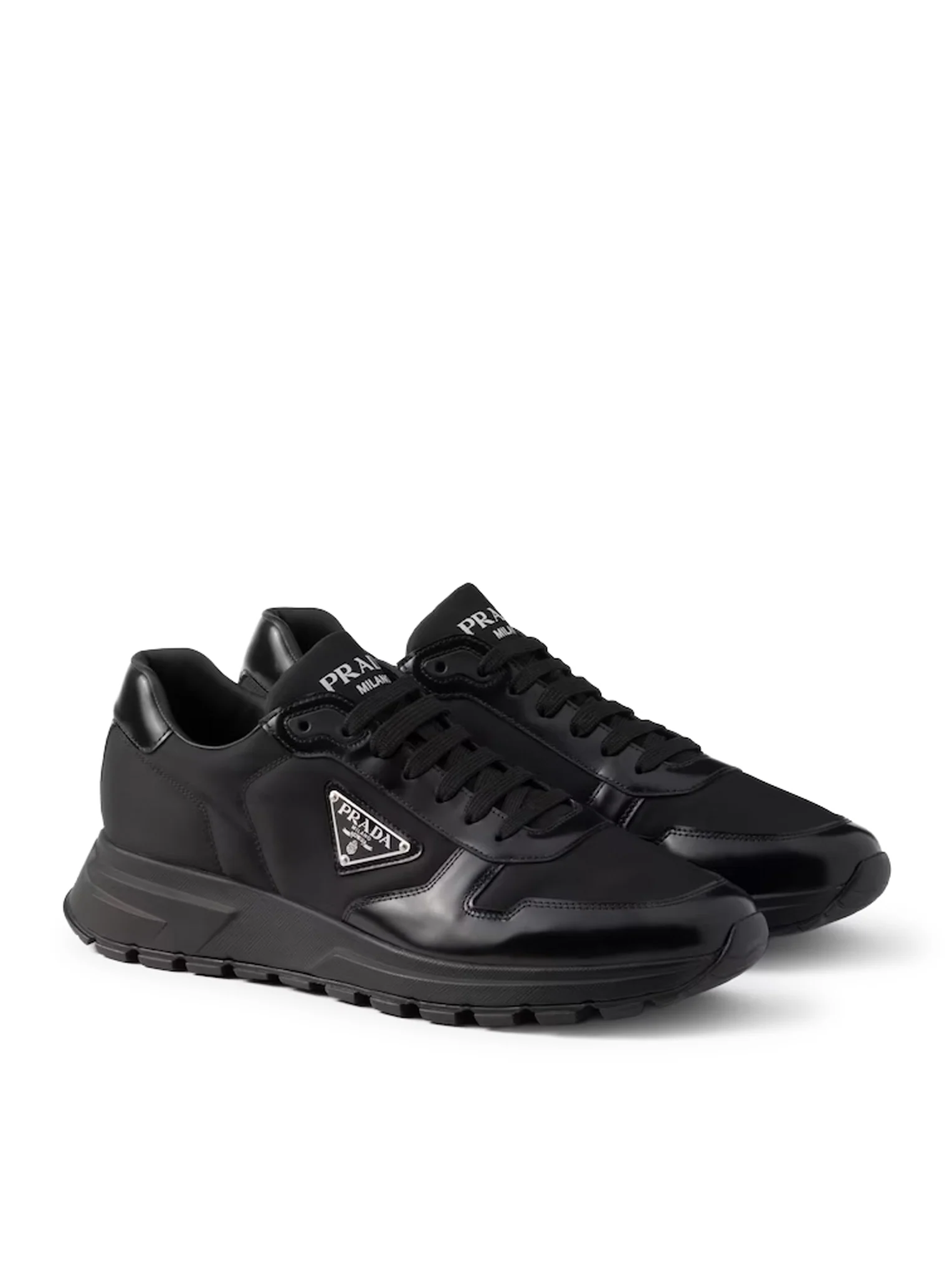 PRAX 01 SNEAKERS IN RE-NYLON AND BRUSHED LEATHER - Image 2