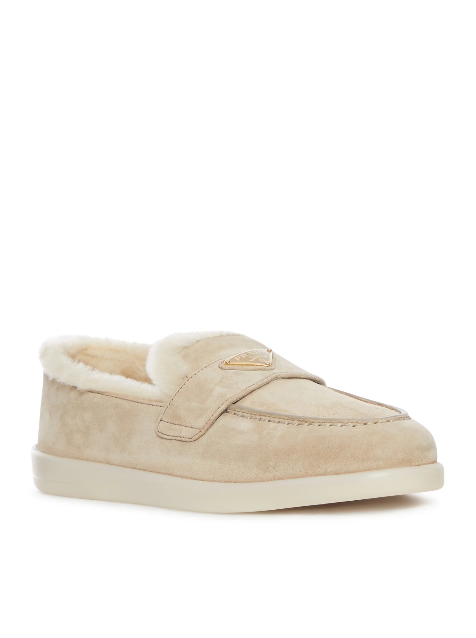 SUEDE AND SHEEPSKIN LOAFERS - Image 2