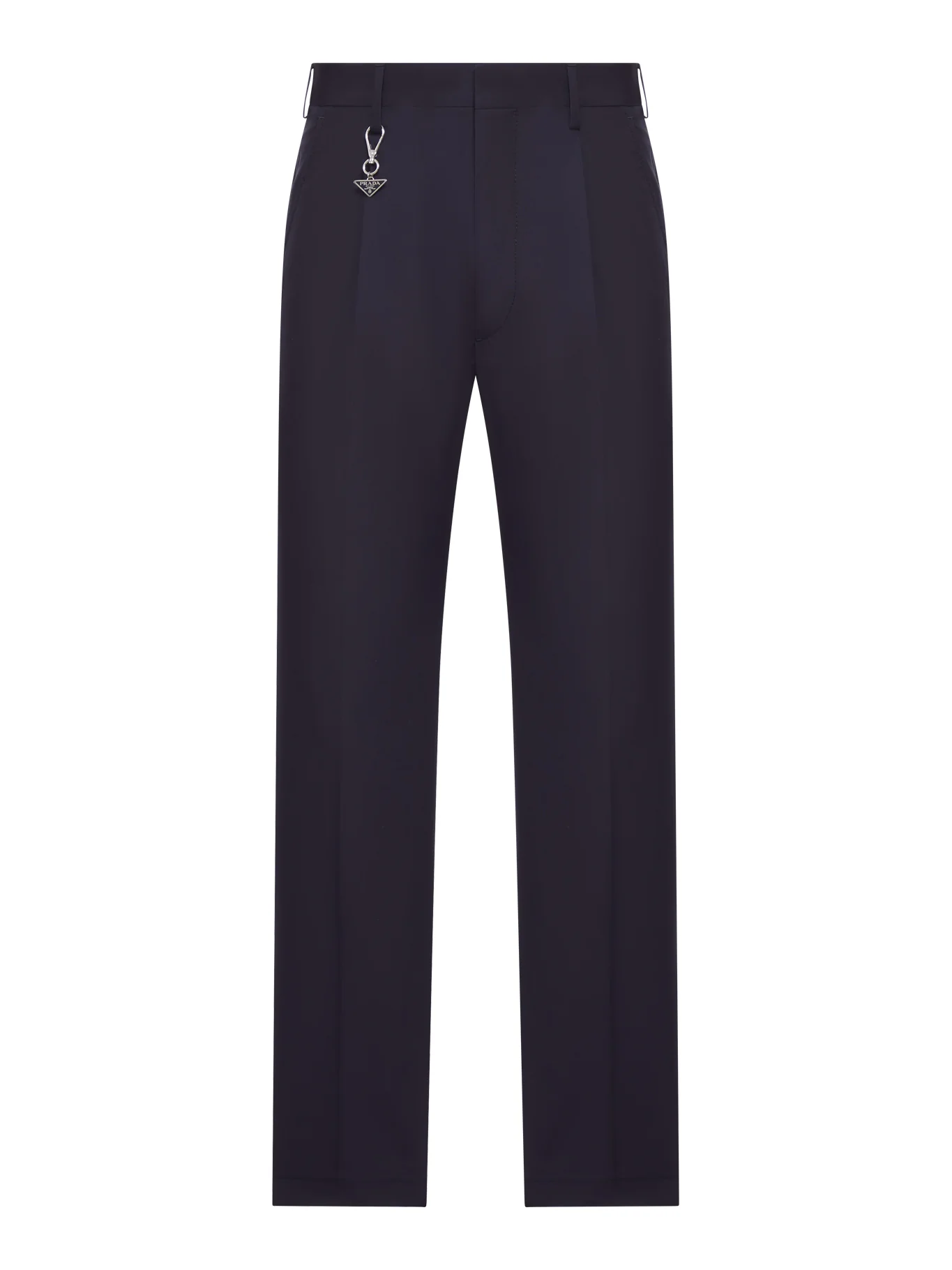 TAILORED COTTON POPLIN TROUSERS