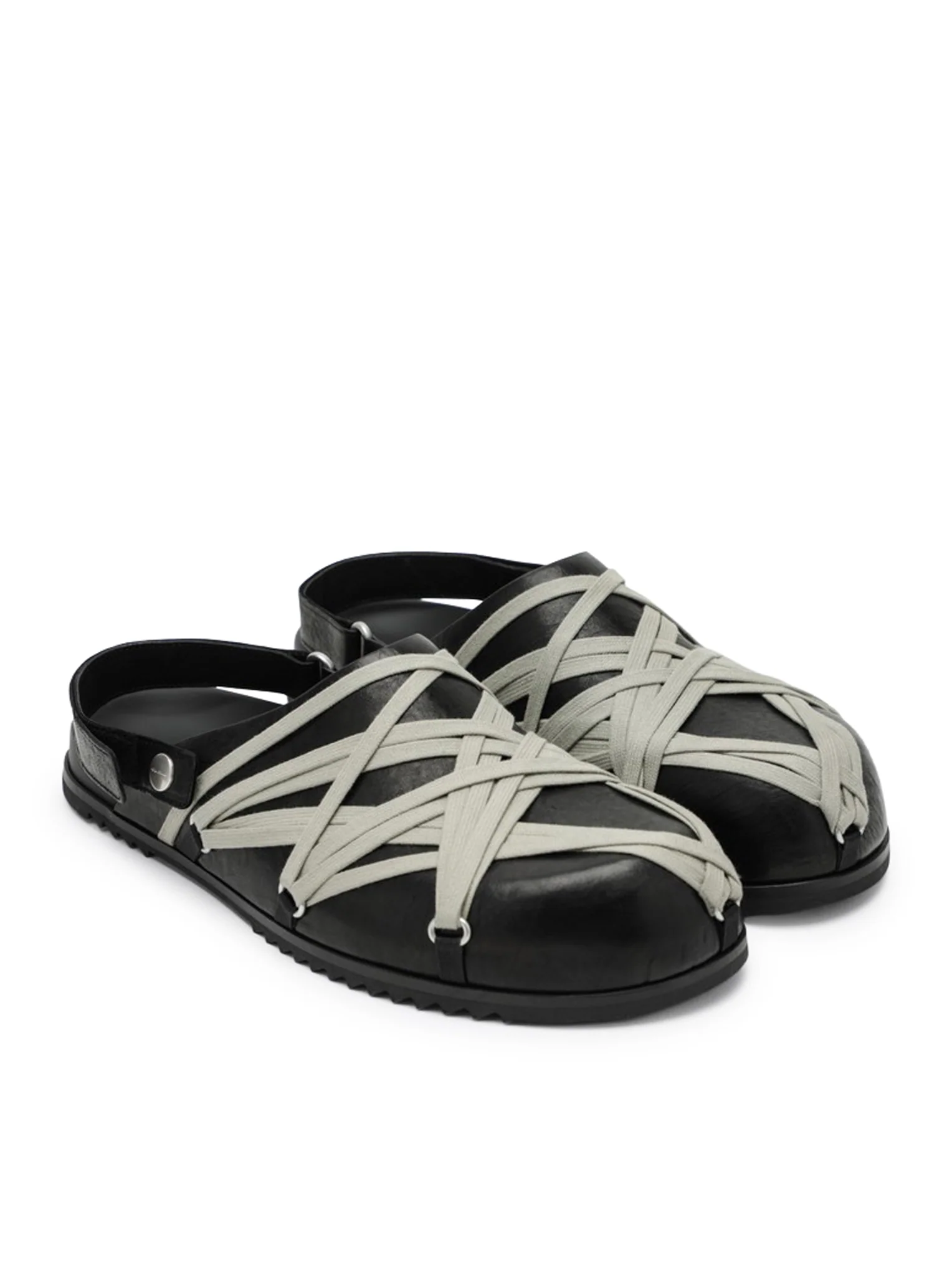 BLACK MEGALACED MULES - Image 2