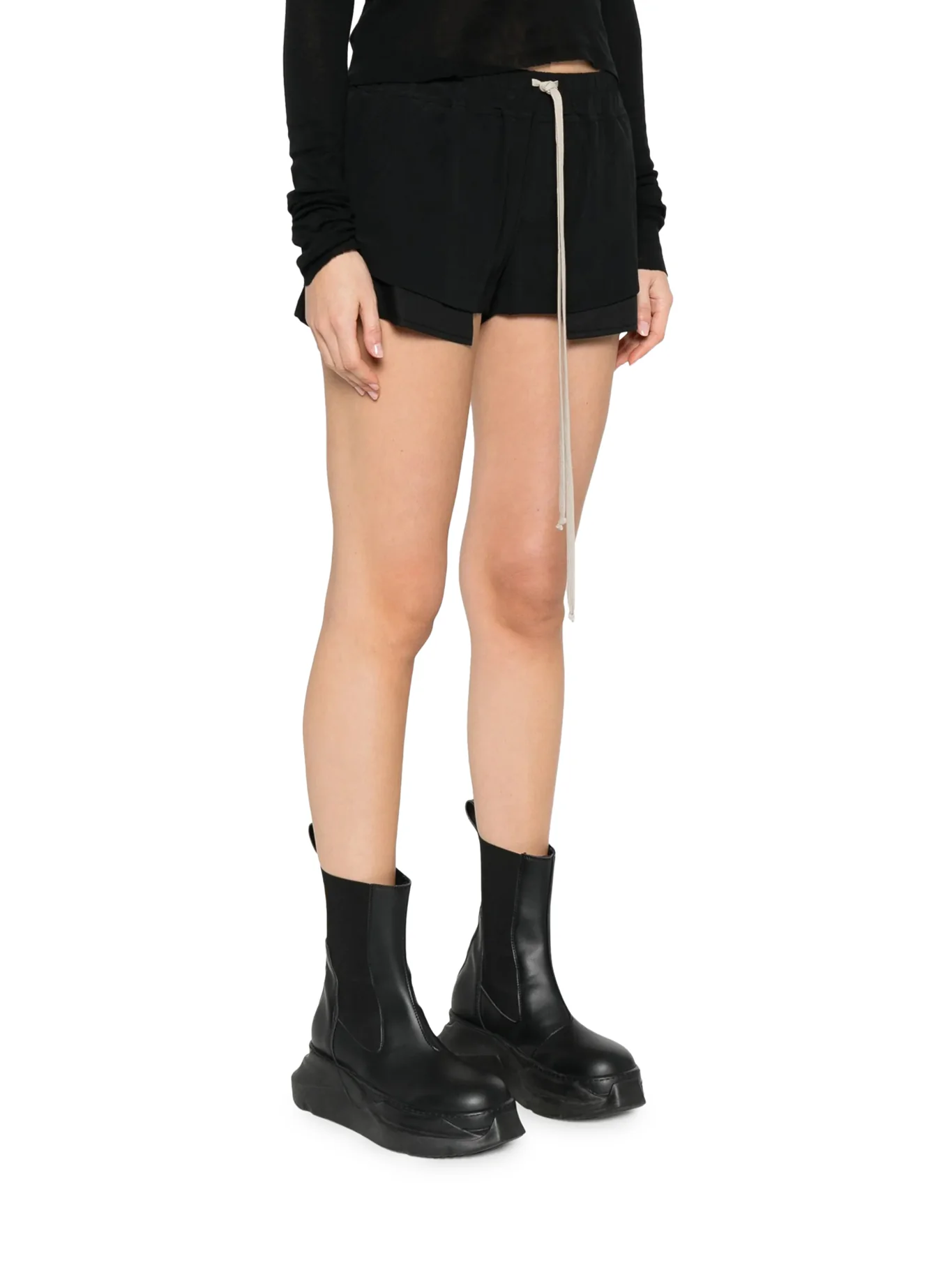 FOG SHORTS WITH DRAWSTRING IN SILK BLEND - Image 4