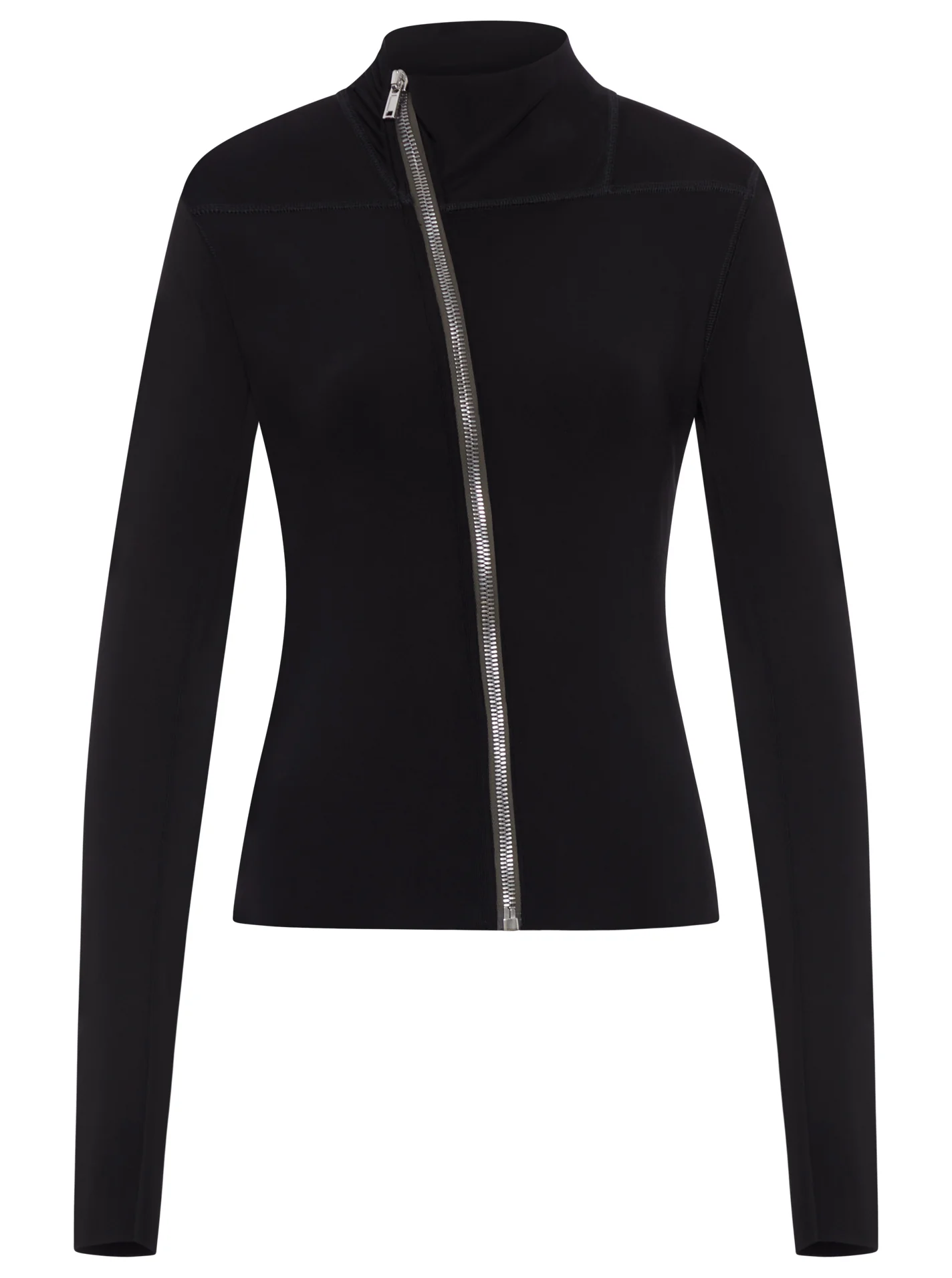 GARY JACKET WITH OFF-CENTRALIZED CLOSURE