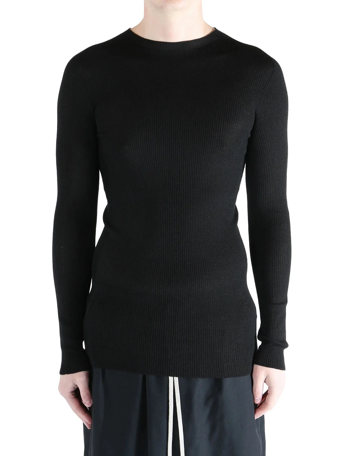 WOOL SWEATER IN SEMI-TRANSPARENT FABRIC - Image 3