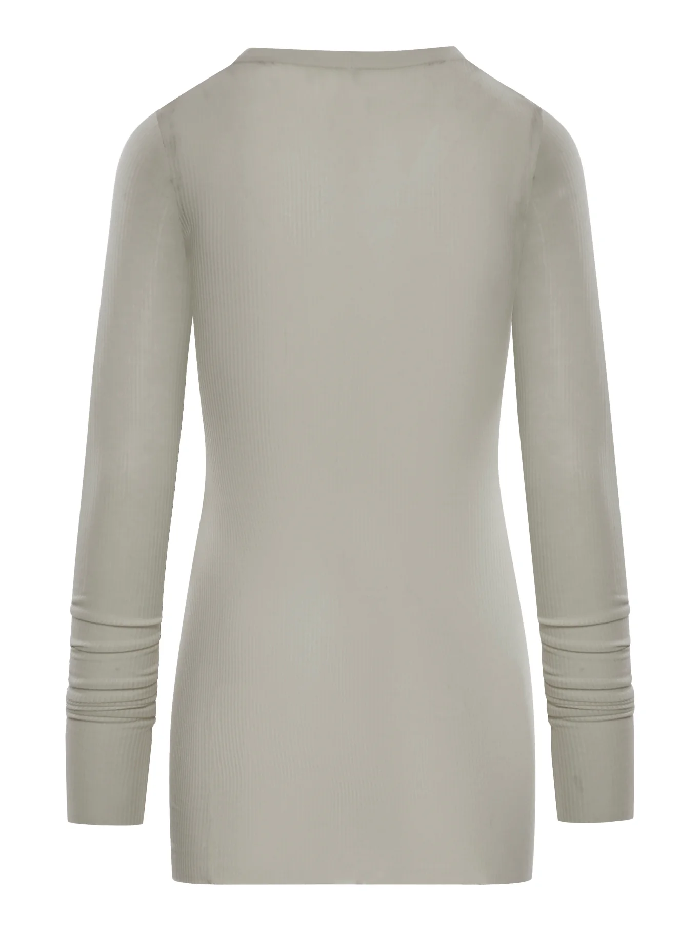 RIBBED SWEATER IN SEMI-TRANSPARENT FABRIC - Image 2