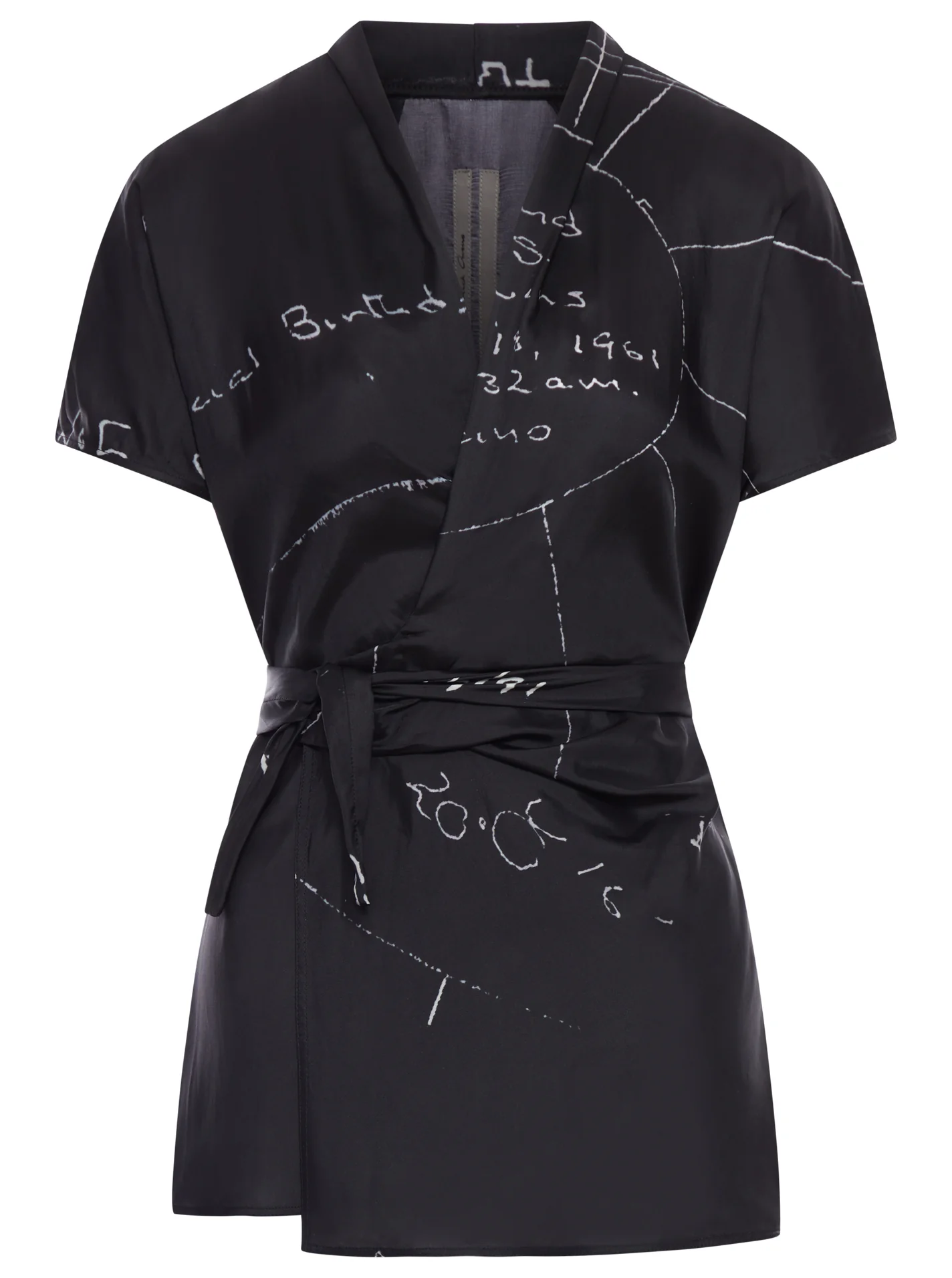 T-SHIRT WRAP WITH GRAPHIC PRINT