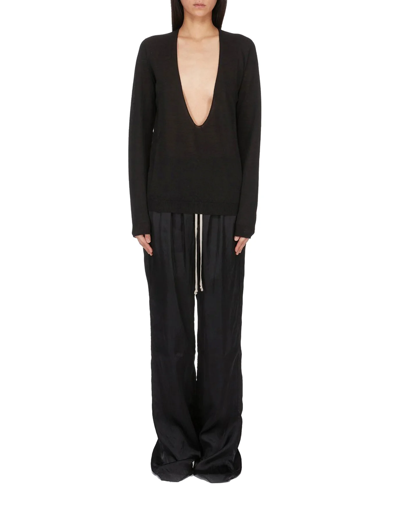 V-NECK SWEATER IN VIRGIN WOOL - Image 2