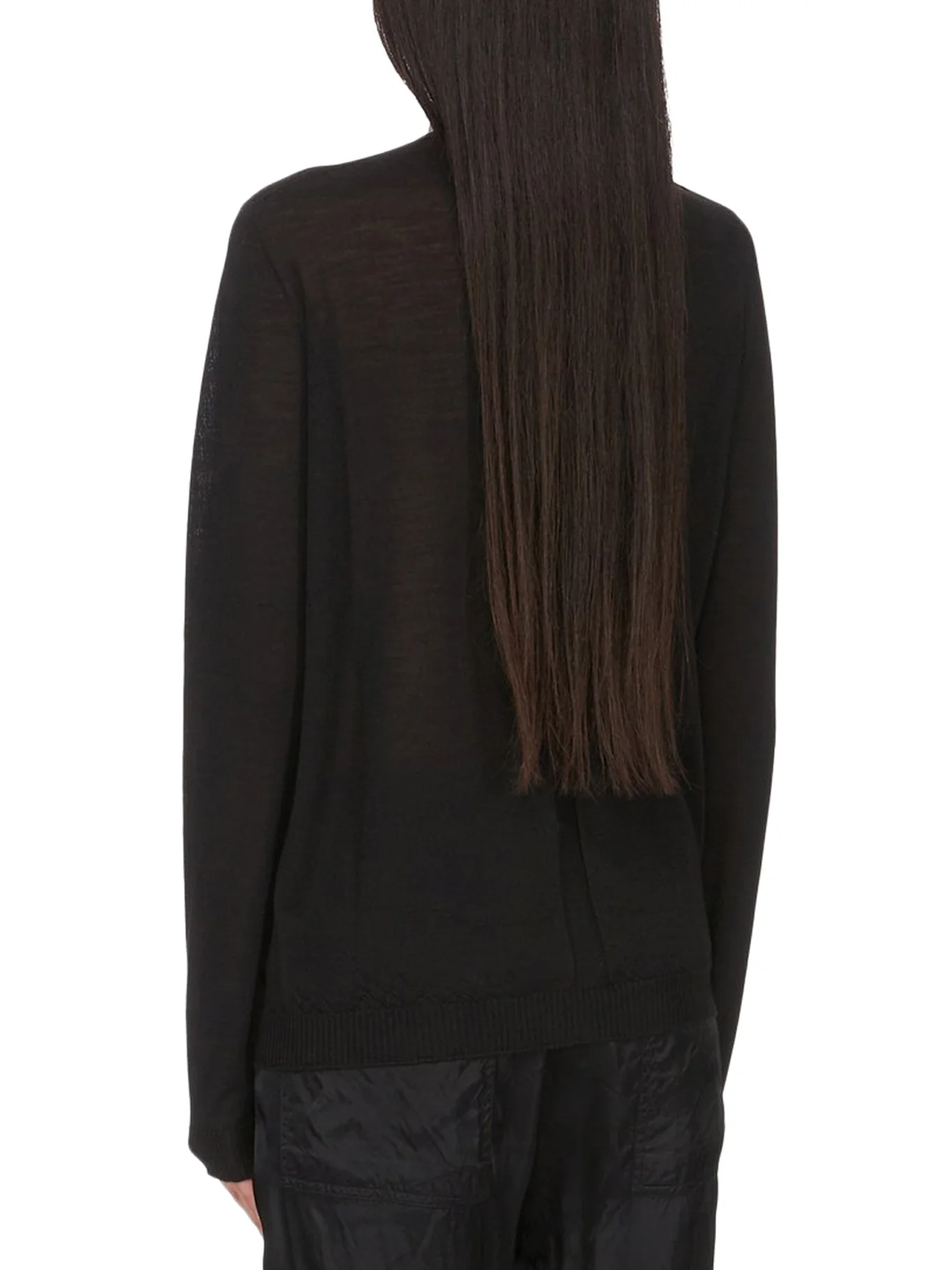 V-NECK SWEATER IN VIRGIN WOOL - Image 4