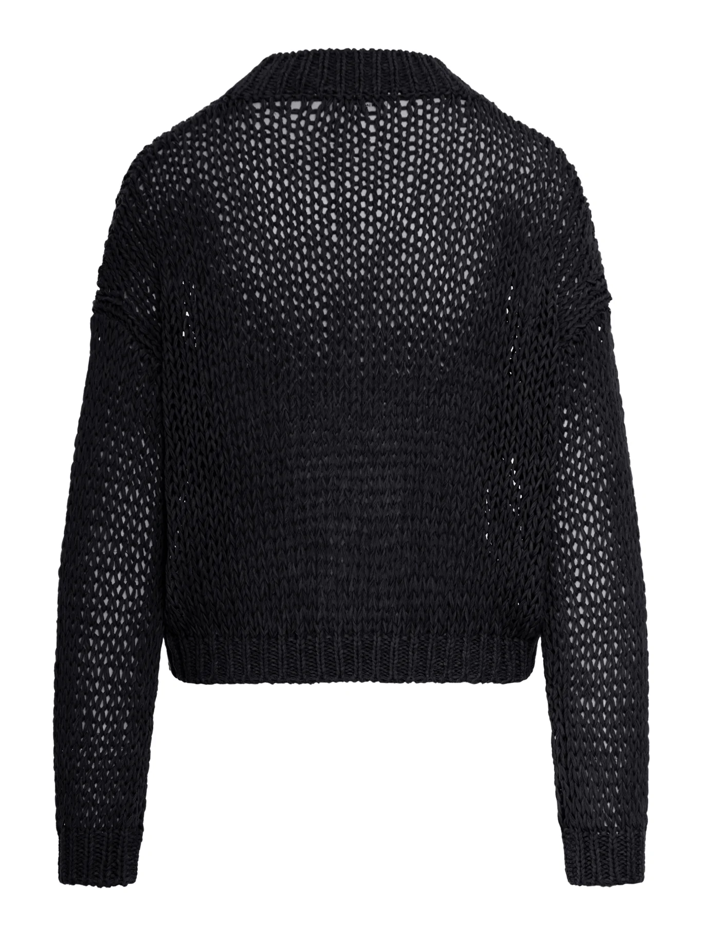 CROPPED CARDIGAN IN PERFORATED KNIT - Image 2