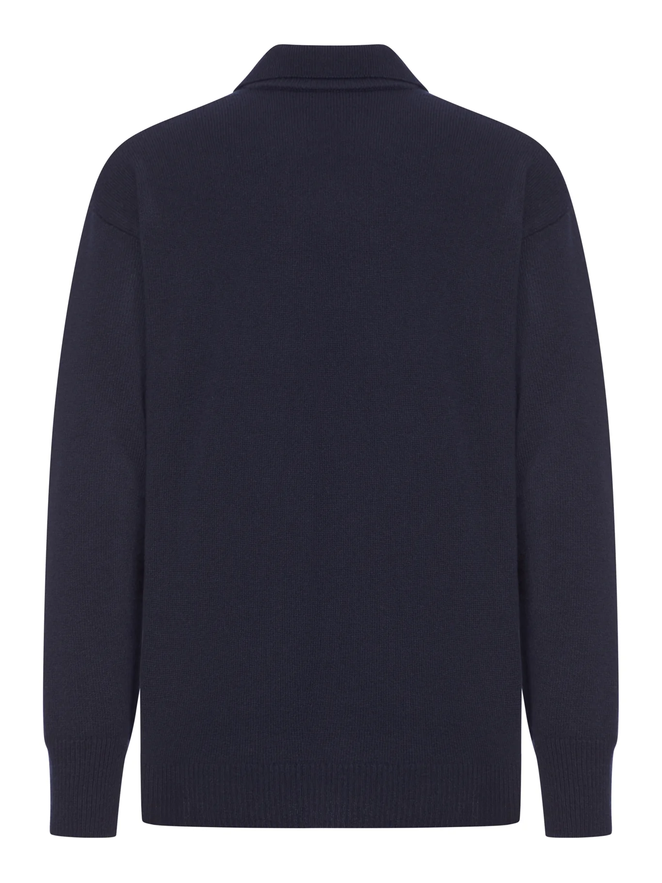 V-NECK WOOL POLO SHIRT - Image 2