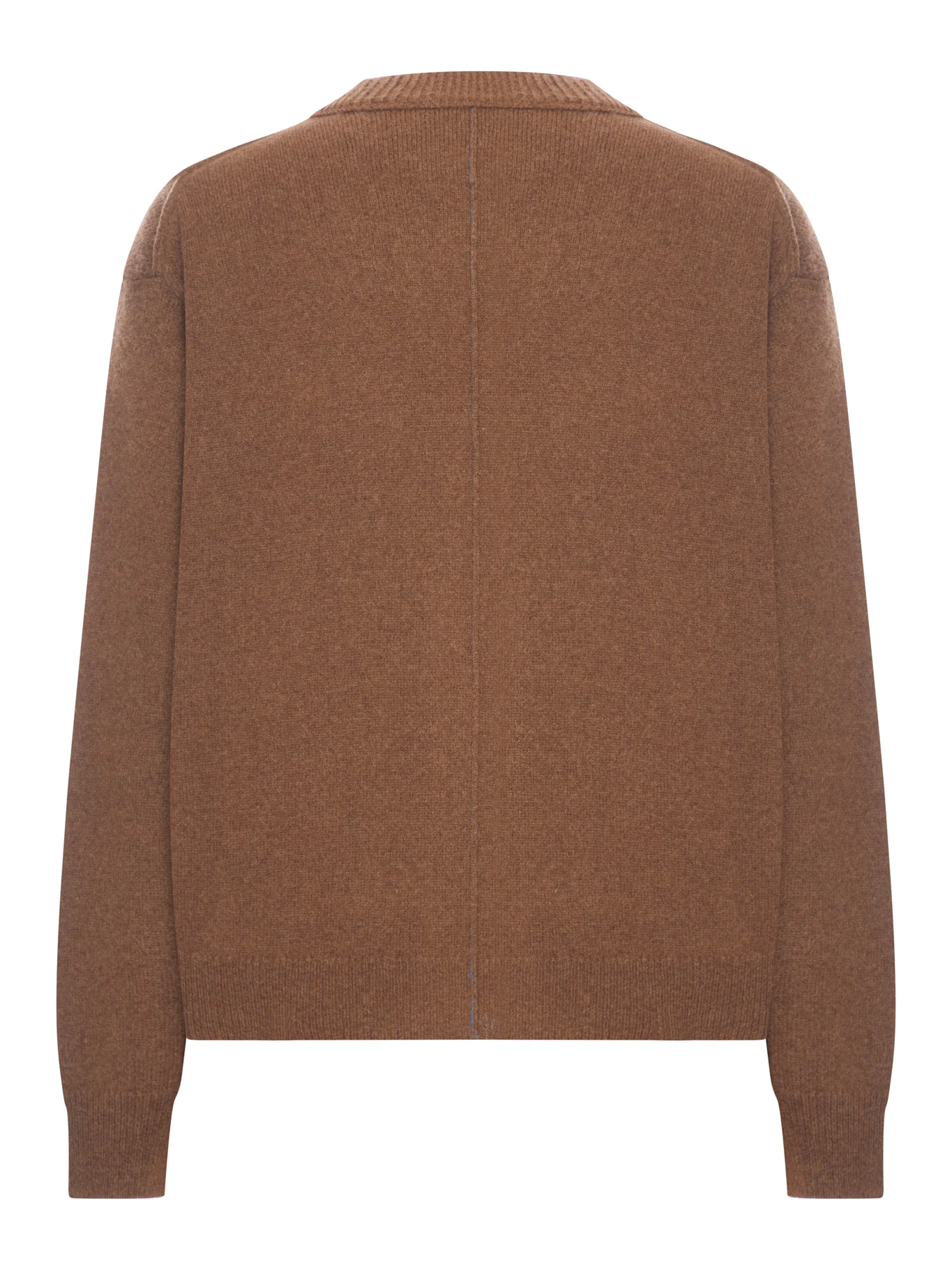 WOOL CARDIGAN WITH CONTRAST STITCHING - Image 2