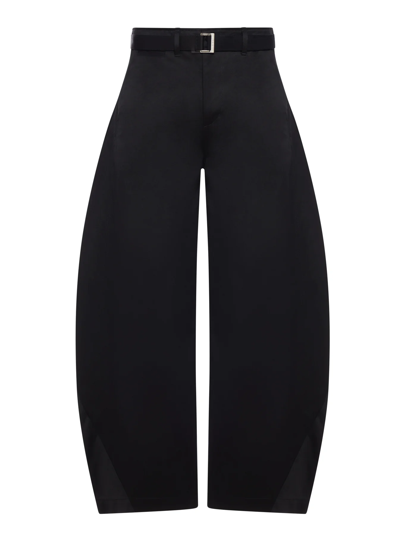 WIDE LEG COTTON CHINO TROUSERS