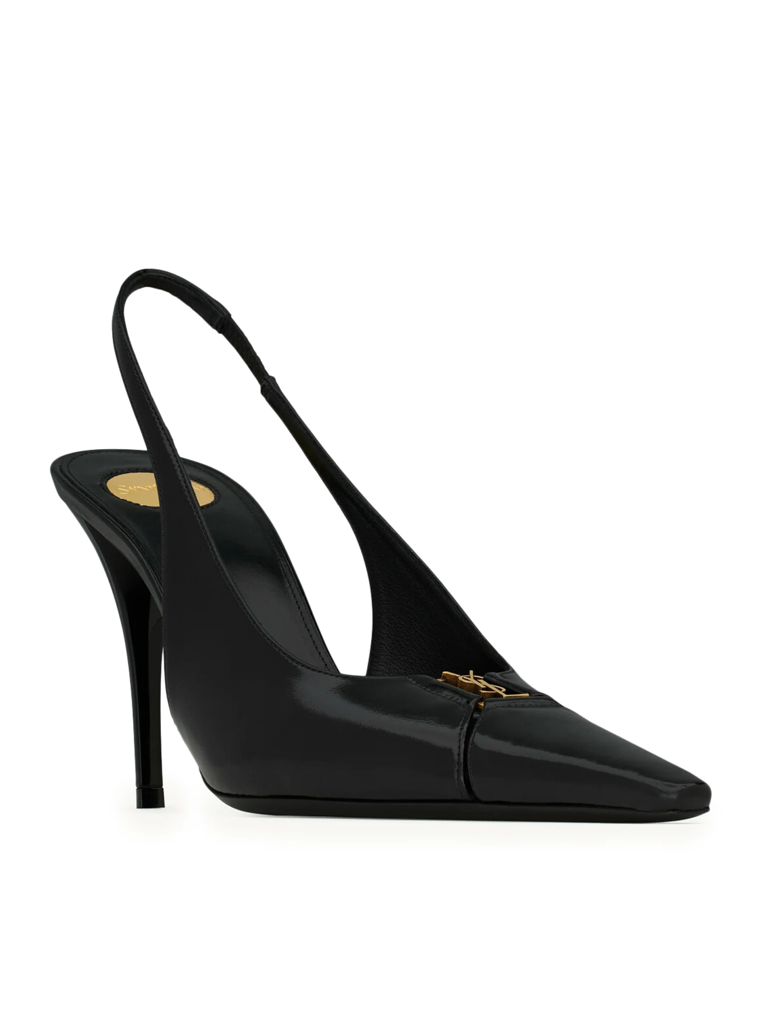 BABYLONE BRETEUIL OPEN BACK PUMP IN SMOOTH LEATHER - Image 2