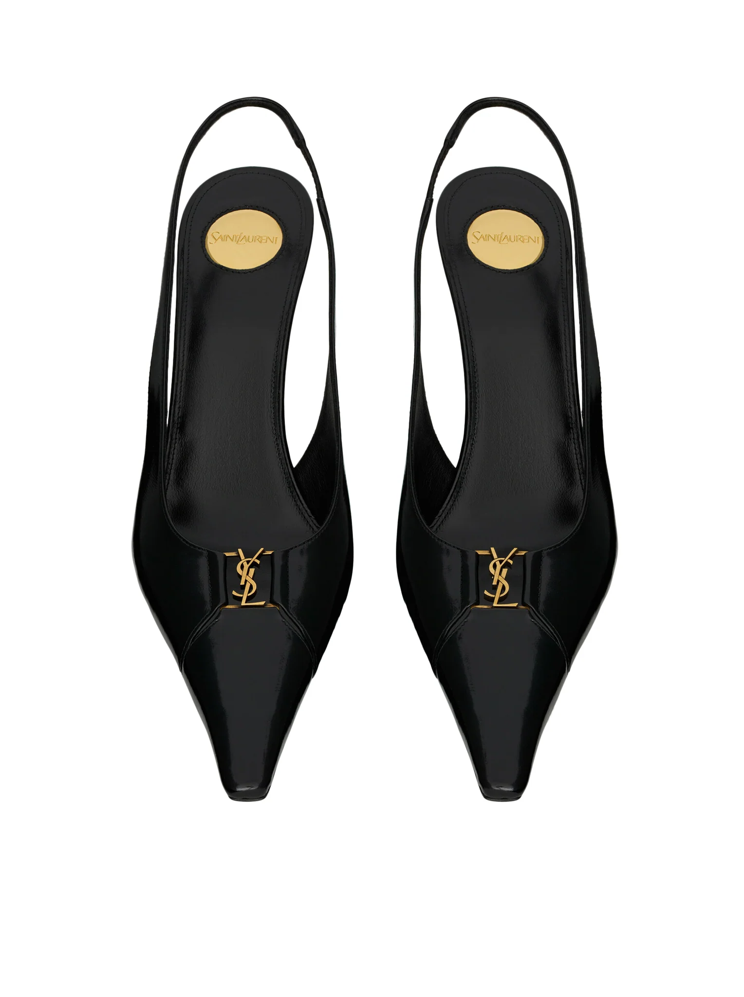 BABYLONE BRETEUIL OPEN BACK PUMP IN SMOOTH LEATHER - Image 3