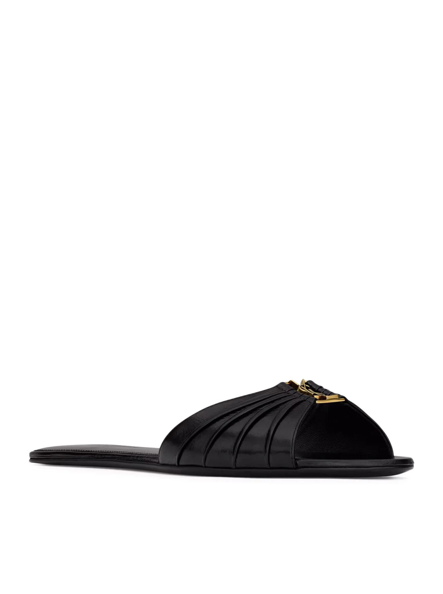BABYLONE SLIDES IN SMOOTH LEATHER - Image 2
