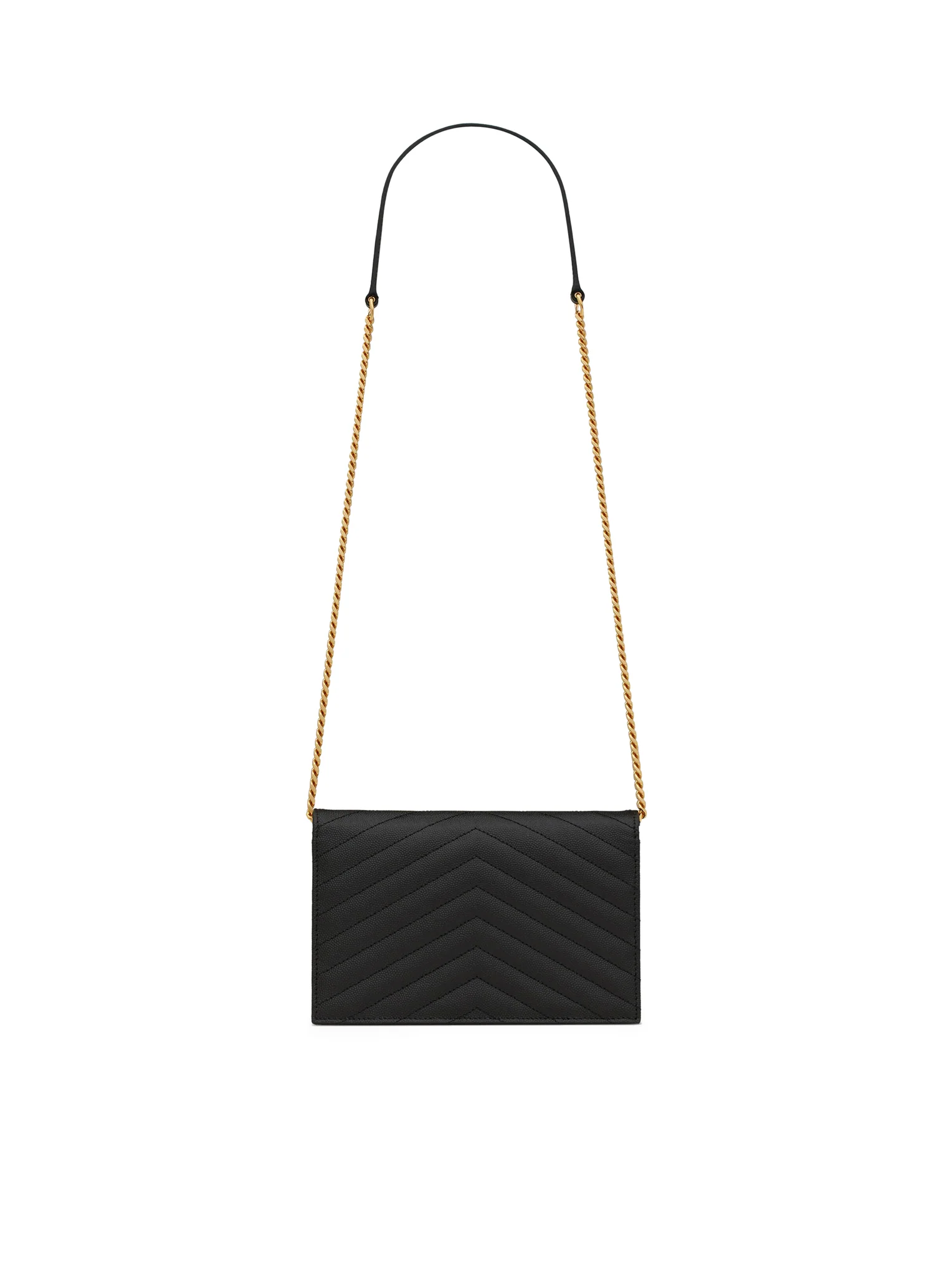 CASSANDRE MATELASSÉ ENVELOPE CHAIN WALLET IN GRAIN DE POUDRE EMBOSSED LEATHER - Image 4