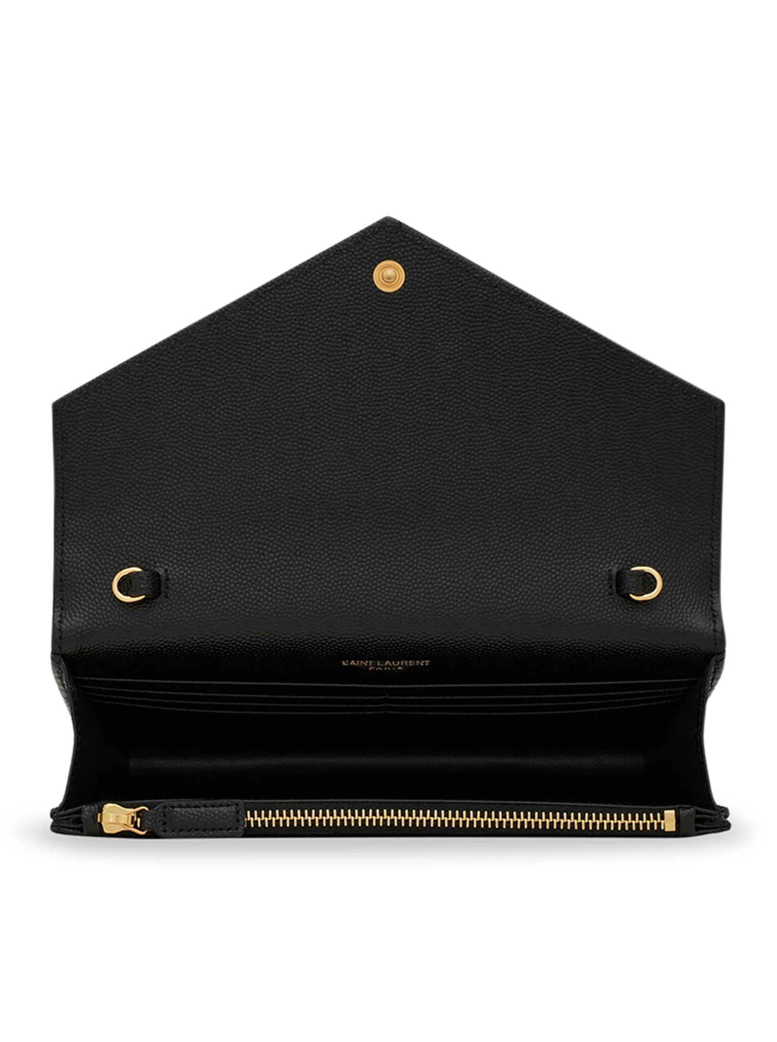 CASSANDRE MATELASSÉ ENVELOPE CHAIN WALLET IN GRAIN DE POUDRE EMBOSSED LEATHER - Image 5