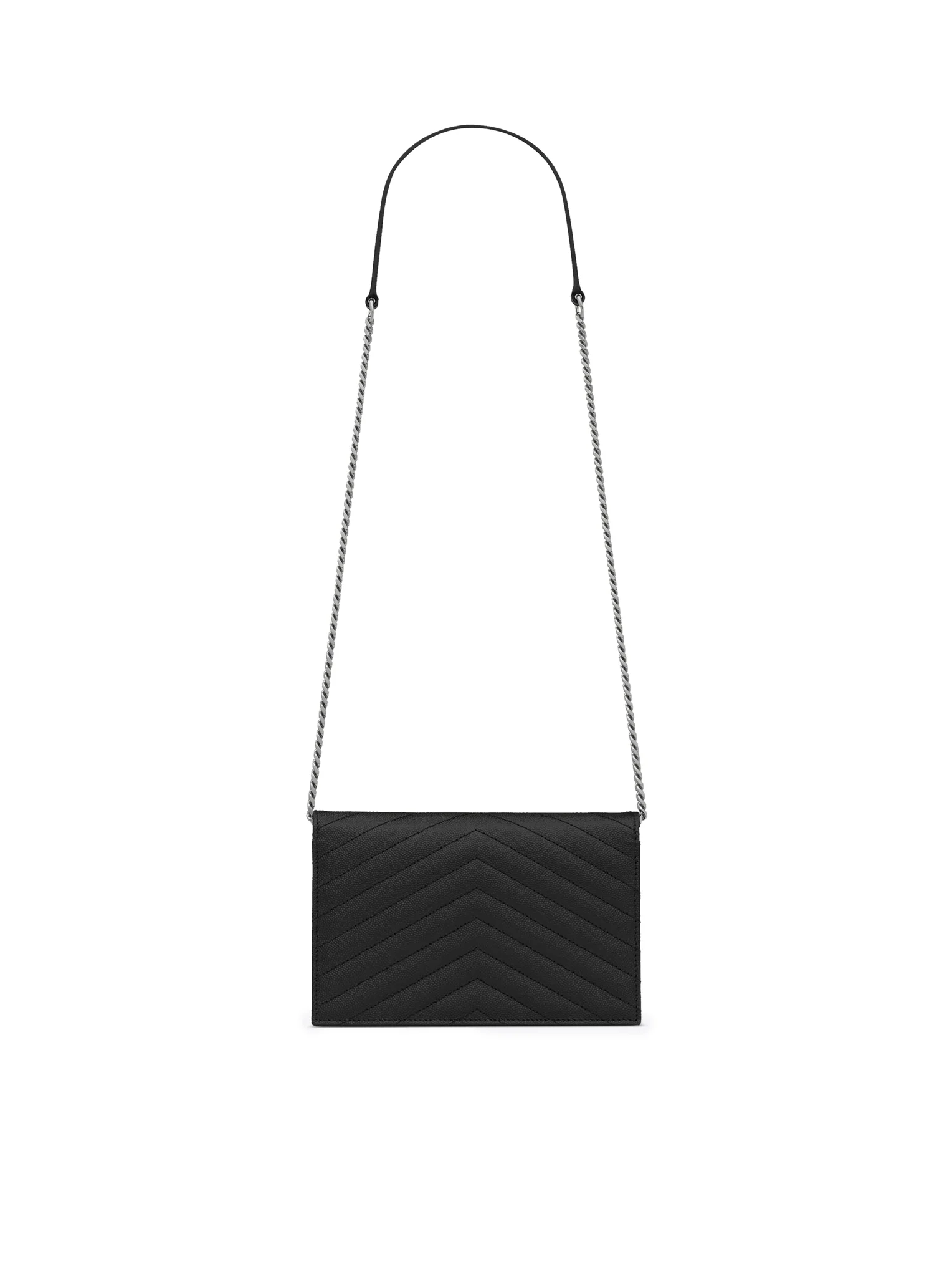 CLASSIC CASSANDRE CHAIN ENVELOPE CLUTCH IN GRAIN DE POUDRE LEATHER - Image 3