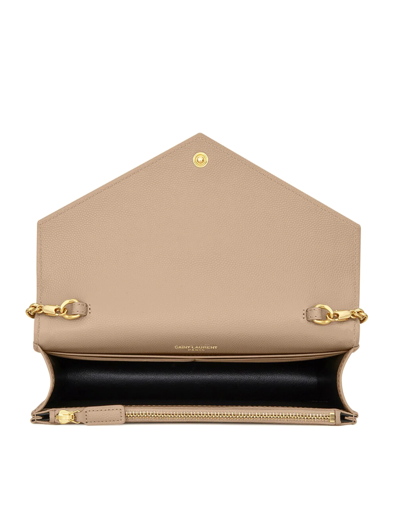 CASSANDRE MATELASSÉ ENVELOPE CHAIN WALLET IN GRAIN DE POUDRE EMBOSSED LEATHER - Image 4