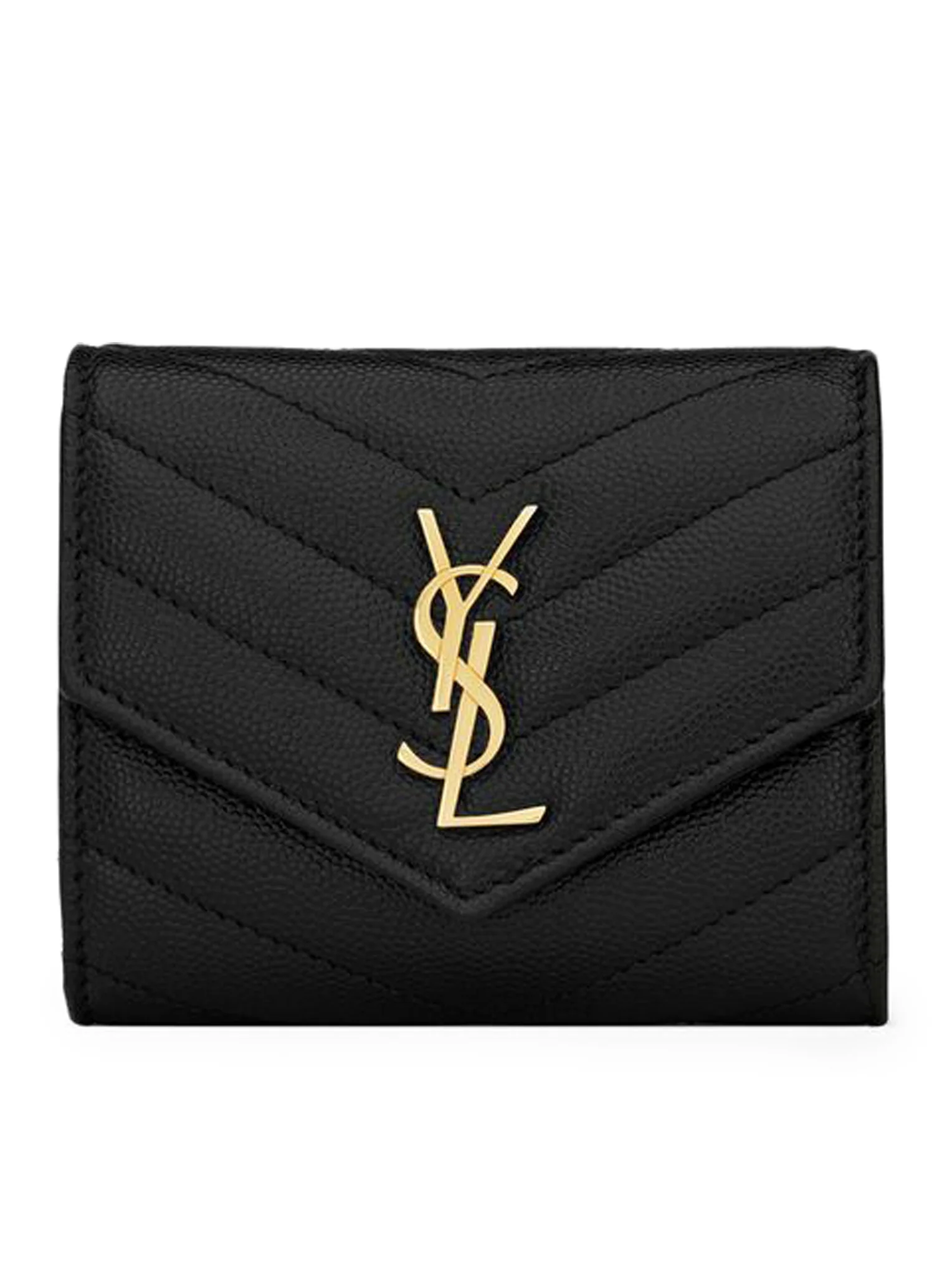 CASSANDRE MATELASSÉ MULTI-FOLDED WALLET IN GRAIN DE POUDRE EMBOSSED LEATHER