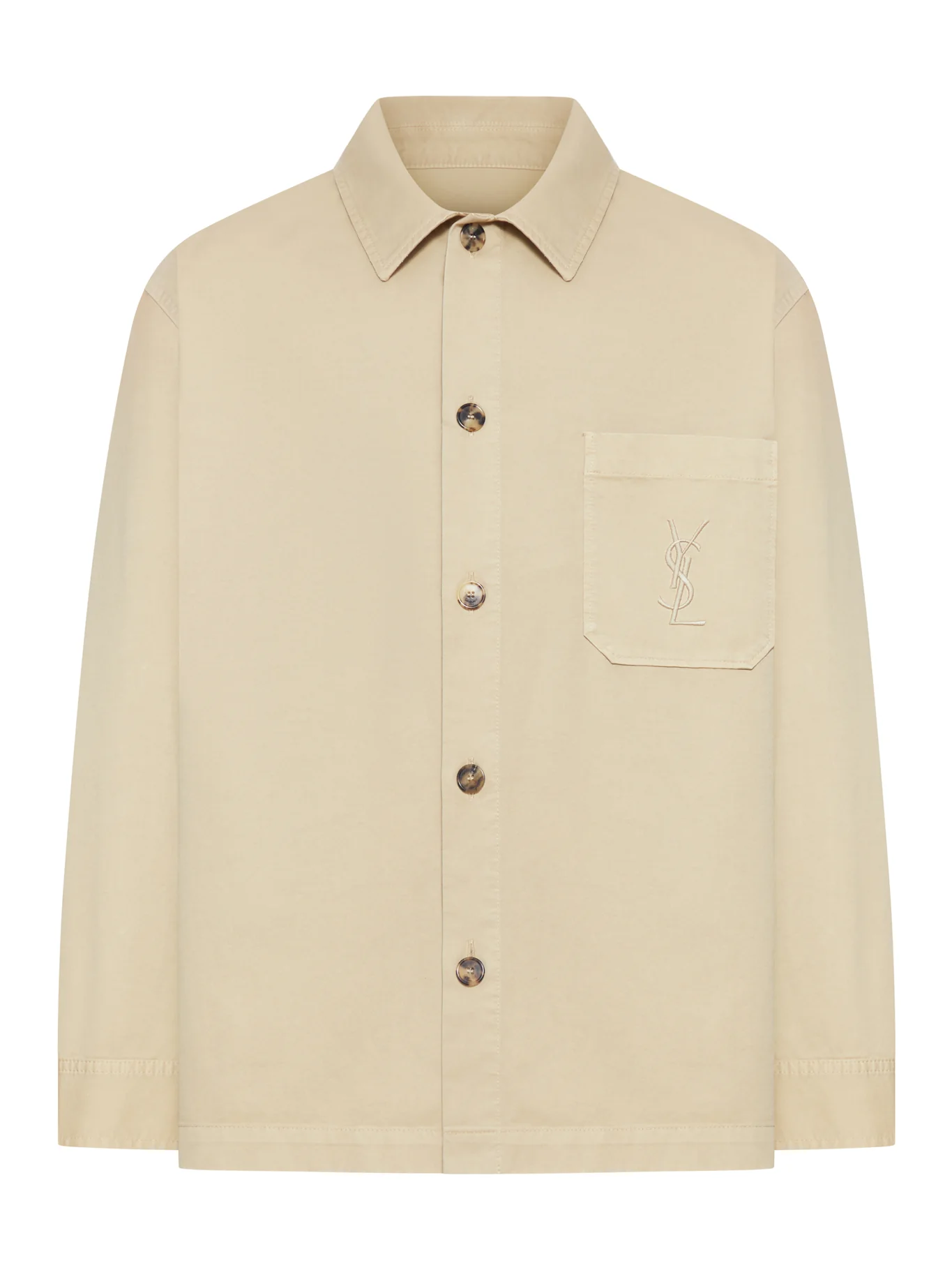 CASSANDRE OVERSHIRT IN COTTON AND LINEN GABARDINE
