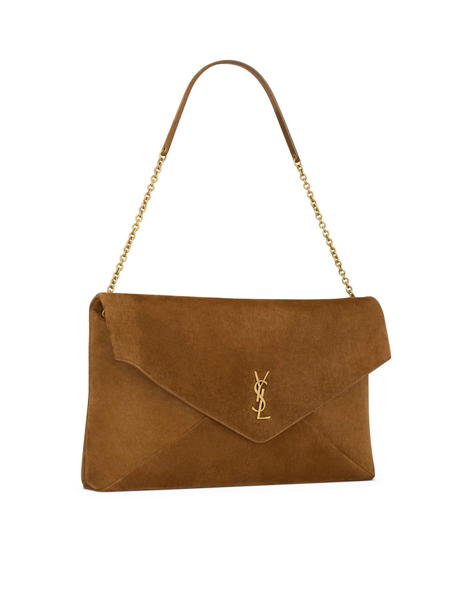 CASSANDRE XXL CLUTCH ON CHAIN IN SUEDE - Image 3