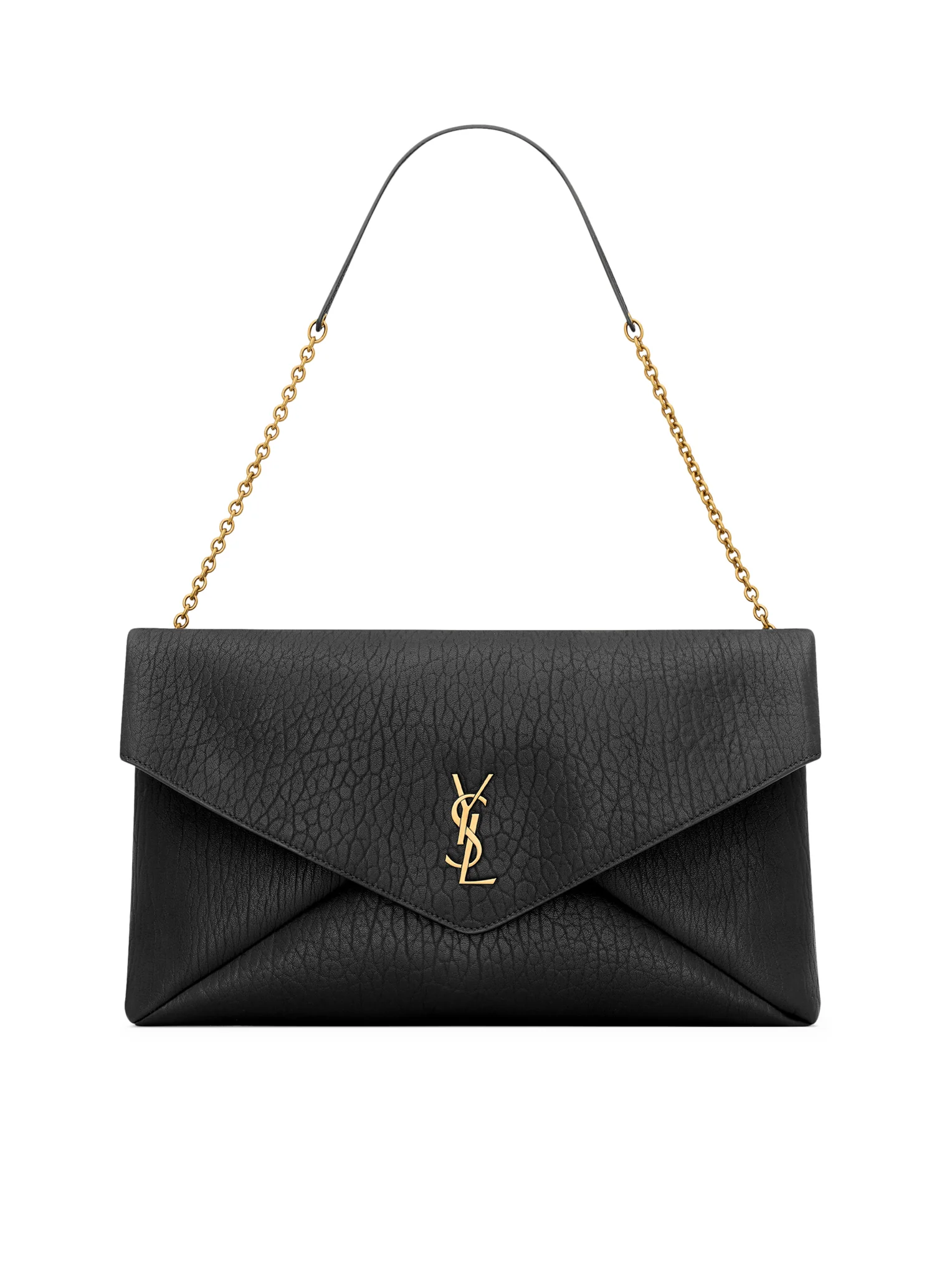 CASSANDRE XXL ENVELOPE POUCH ON CHAIN WITH LAMBSKIN